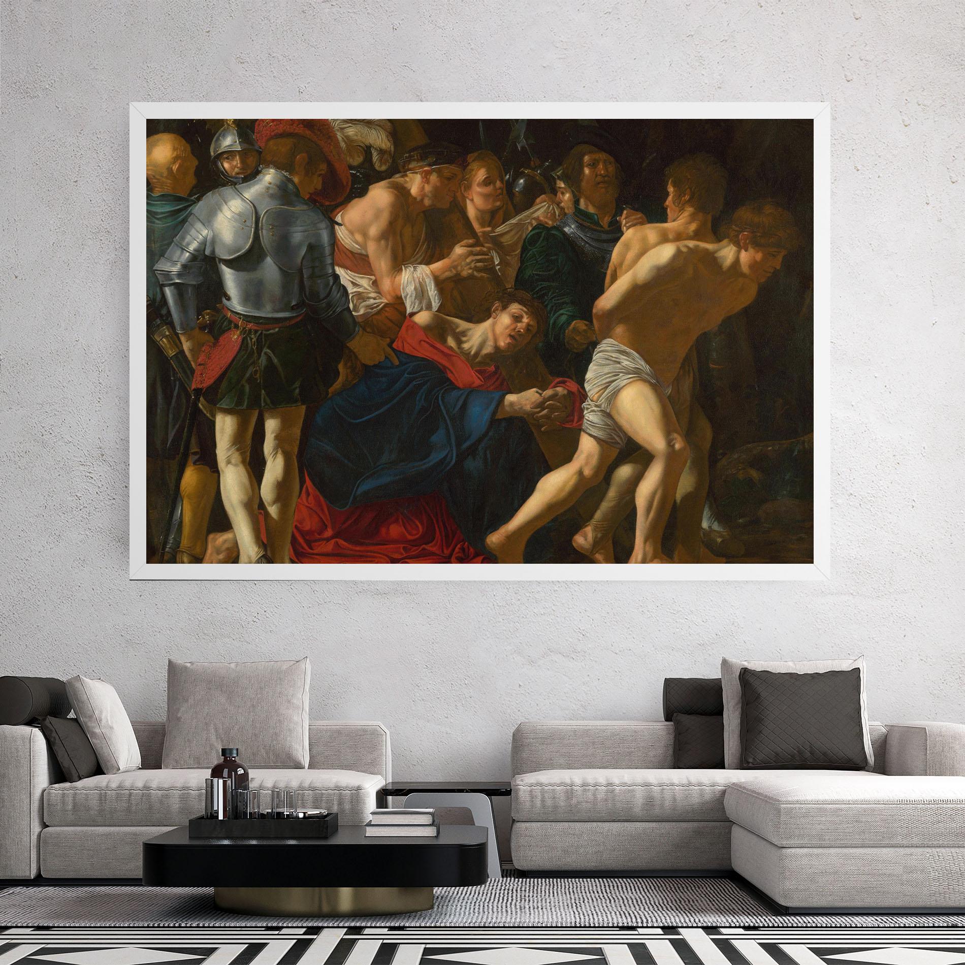 Obraz na Płótnie Fall Of Christ Calvary mockup 2