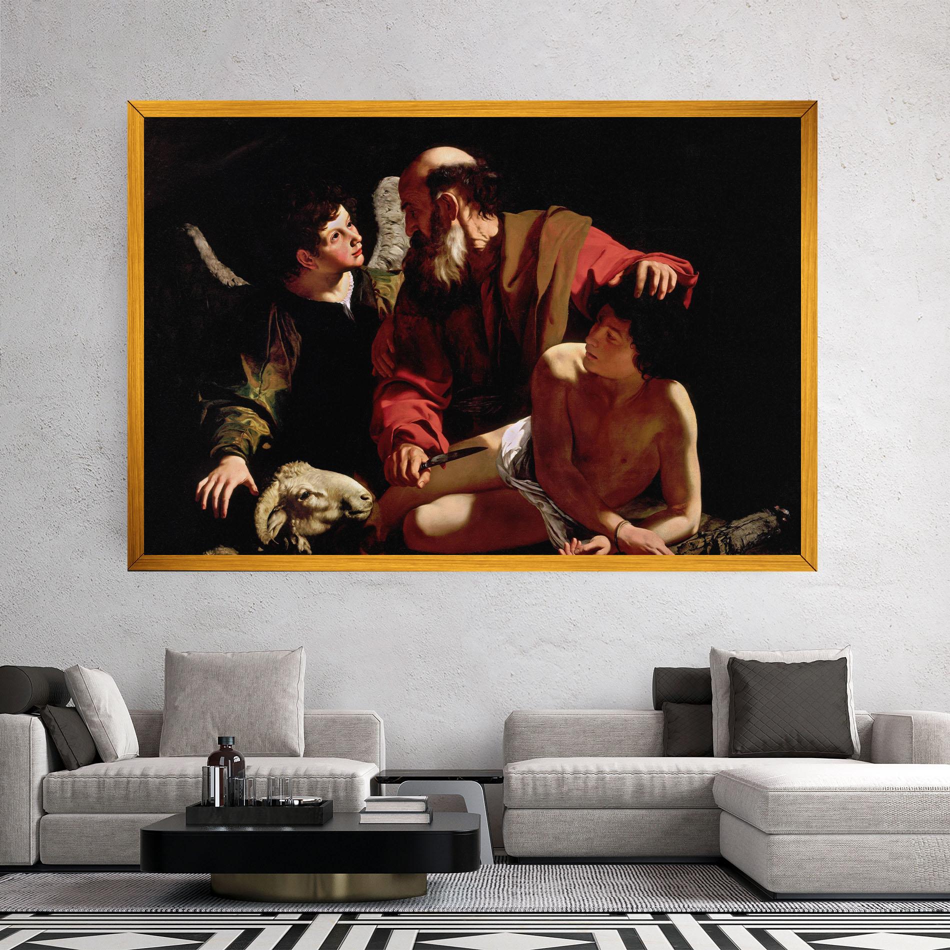 Obraz na Płótnie Sacrifice Of Isaac mockup 2
