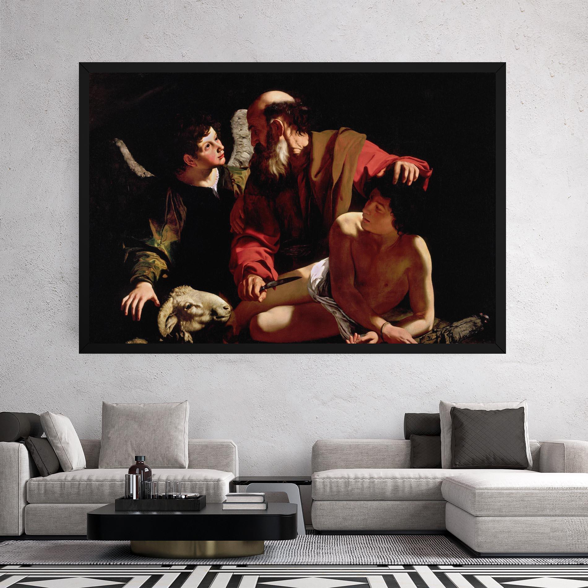 Obraz na Płótnie Sacrifice Of Isaac mockup 2