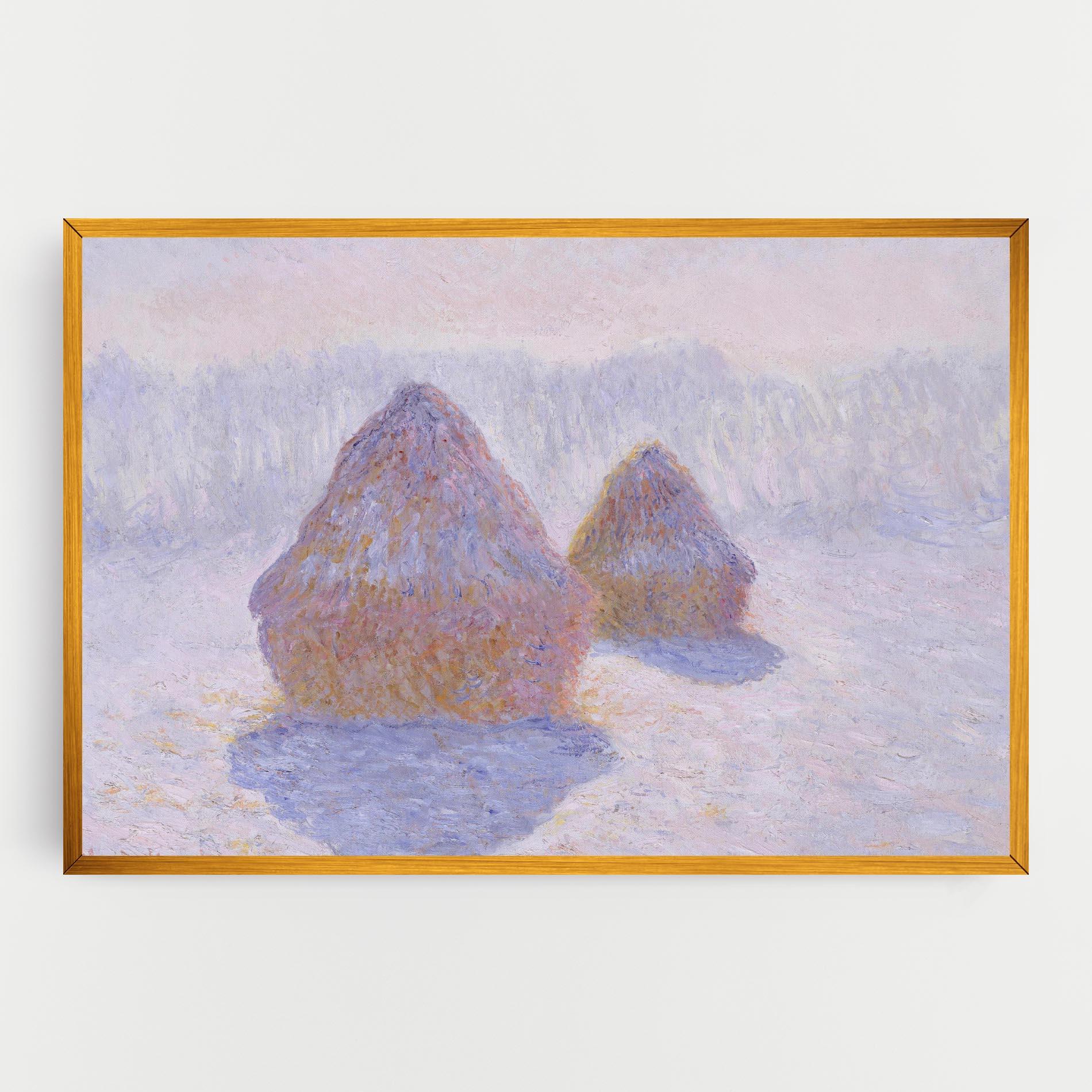 Obraz na Płótnie Haystacks mockup 0