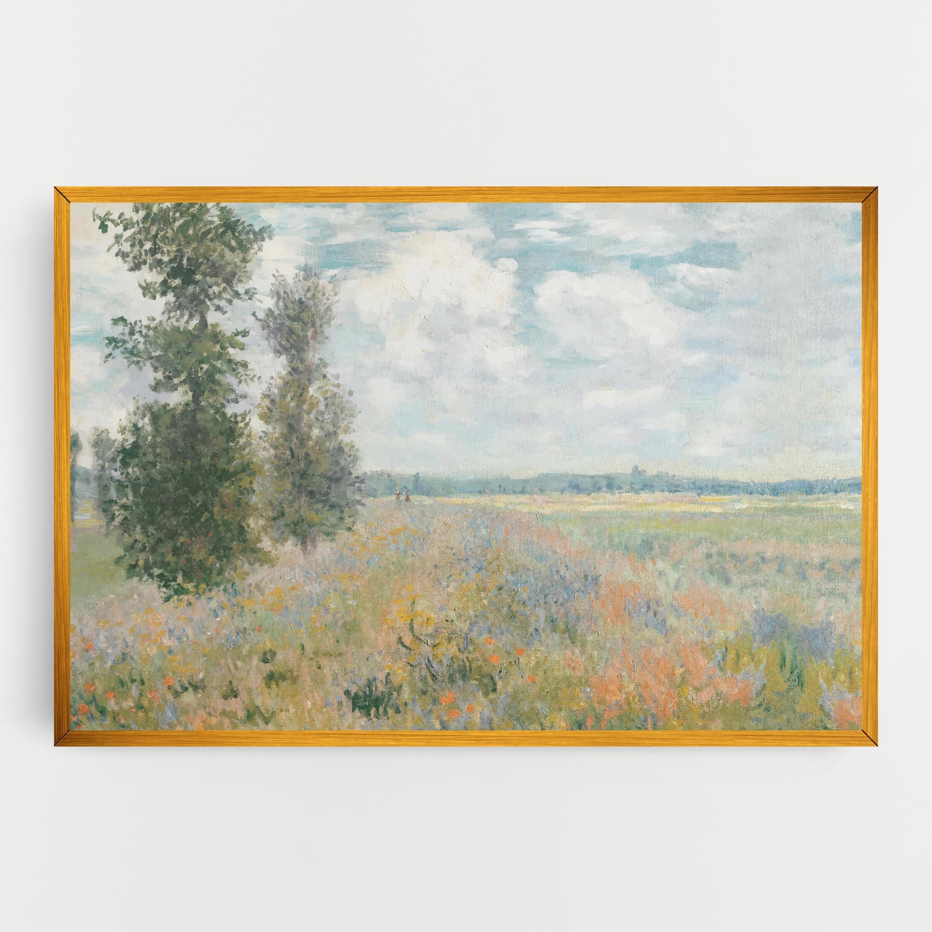 Obraz na Płótnie Monet's Landscape Background mockup 0