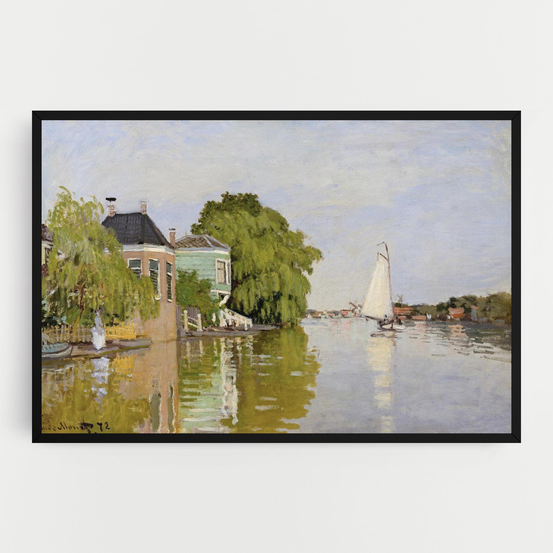 Obraz na Płótnie Houses On The Achterzaan mockup 0