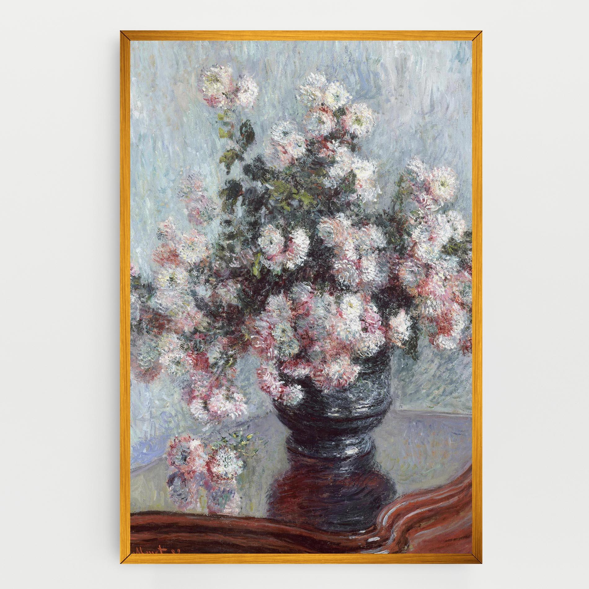 Obraz na Płótnie Chrysanthemums mockup 0