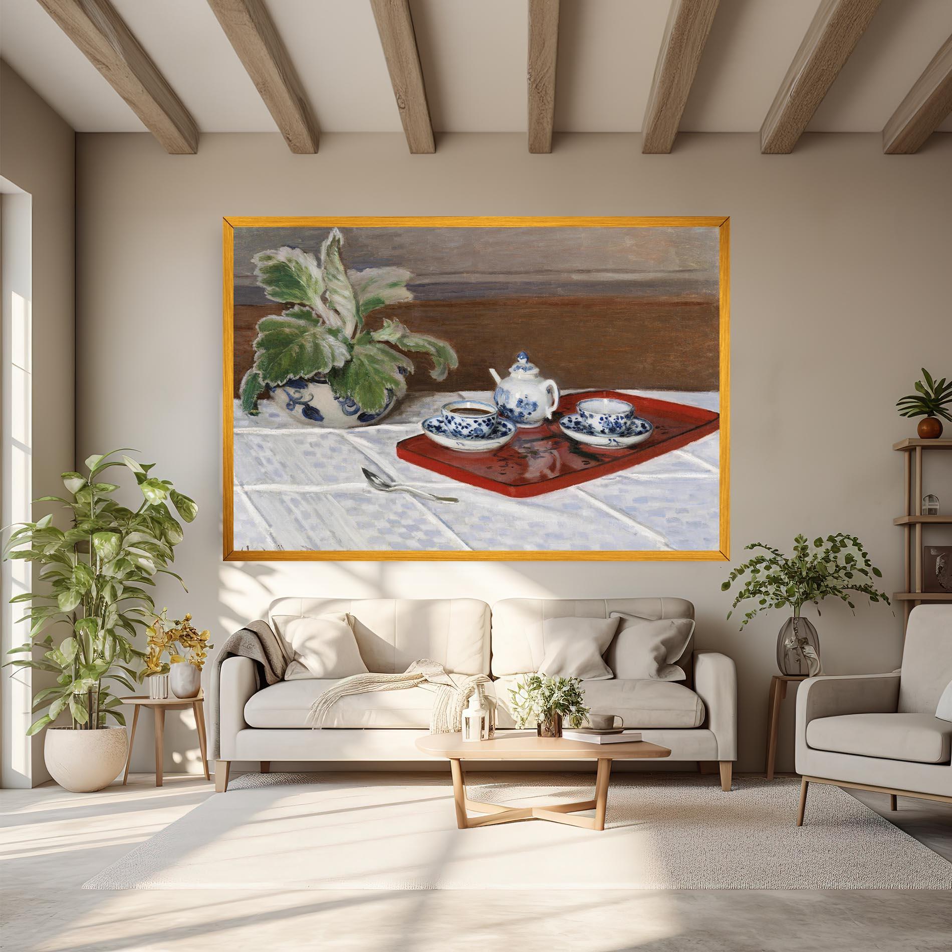 Obraz na Płótnie Tea Service mockup 6