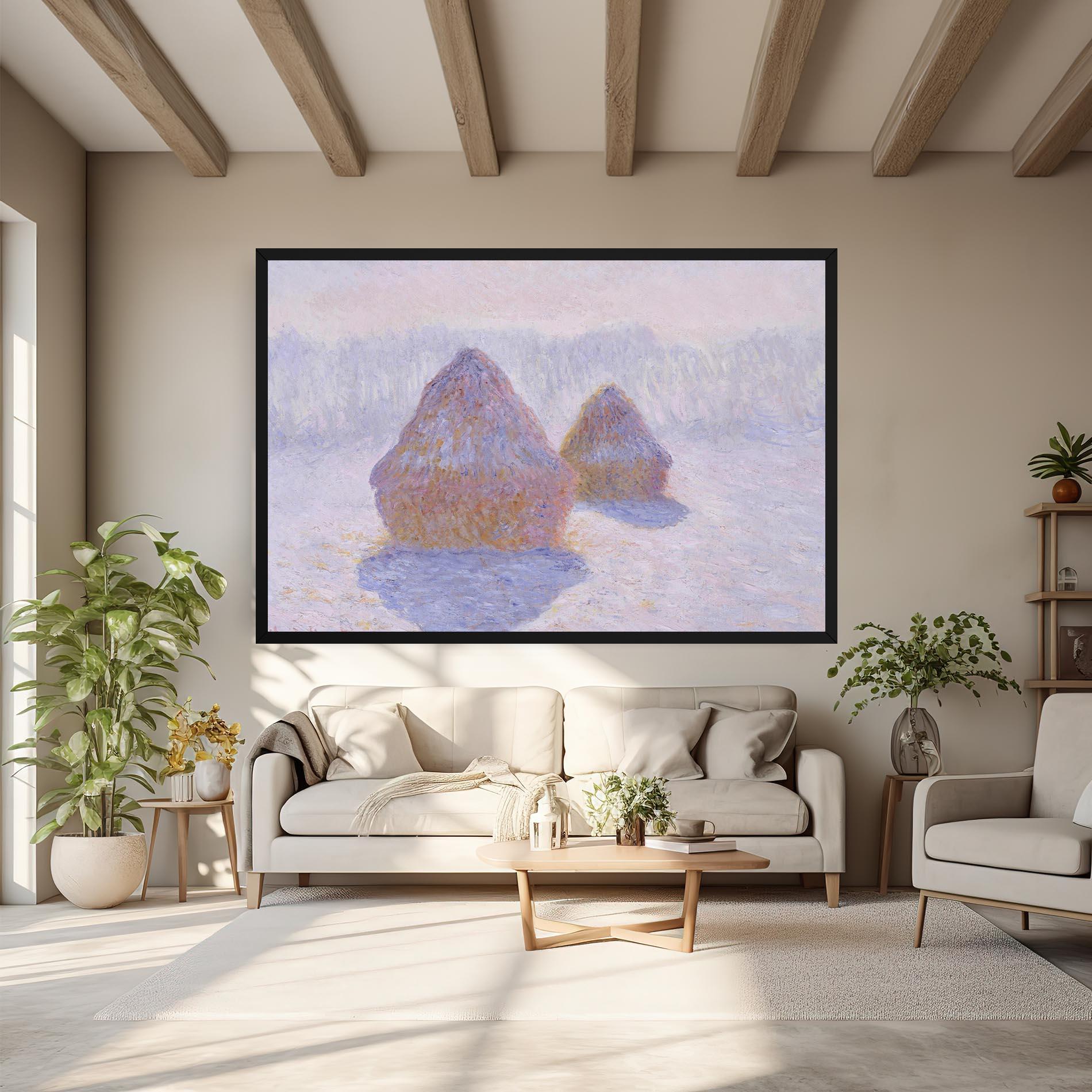 Obraz na Płótnie Haystacks mockup 6