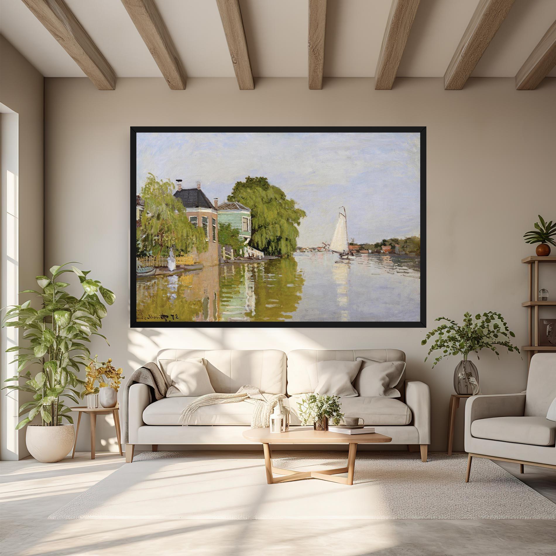 Obraz na Płótnie Houses On The Achterzaan mockup 6