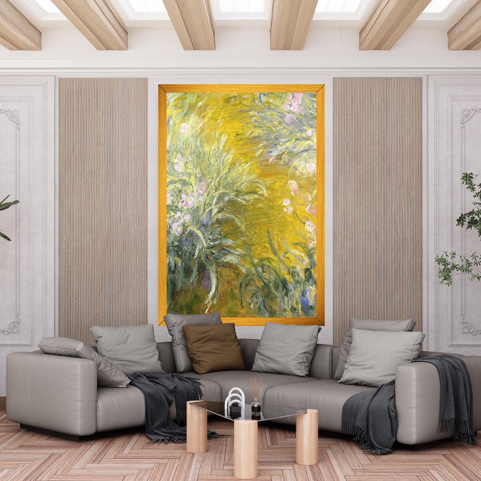 Obraz na Płótnie Path Through The Irises mockup 6