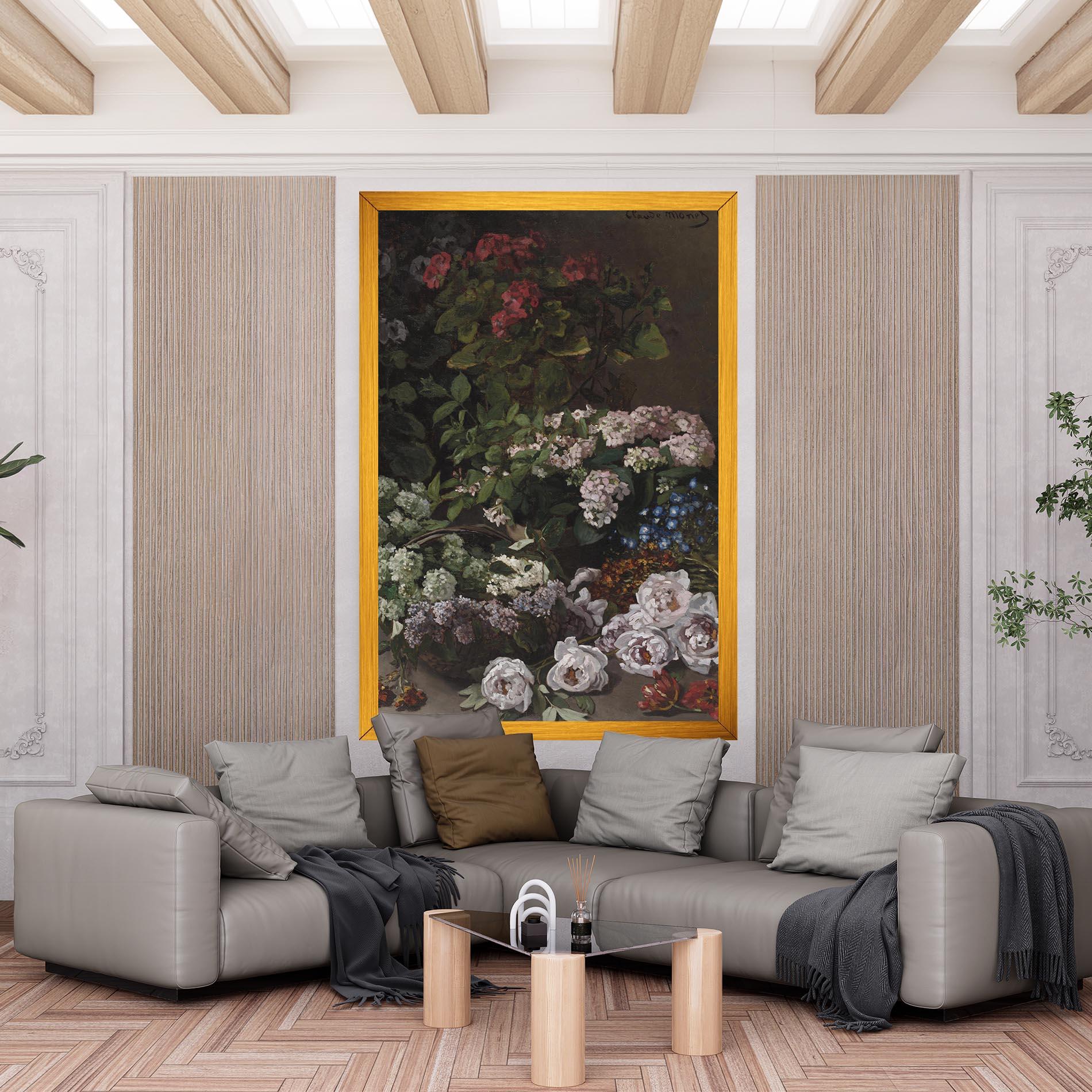 Obraz na Płótnie Spring Flowers Monet mockup 6