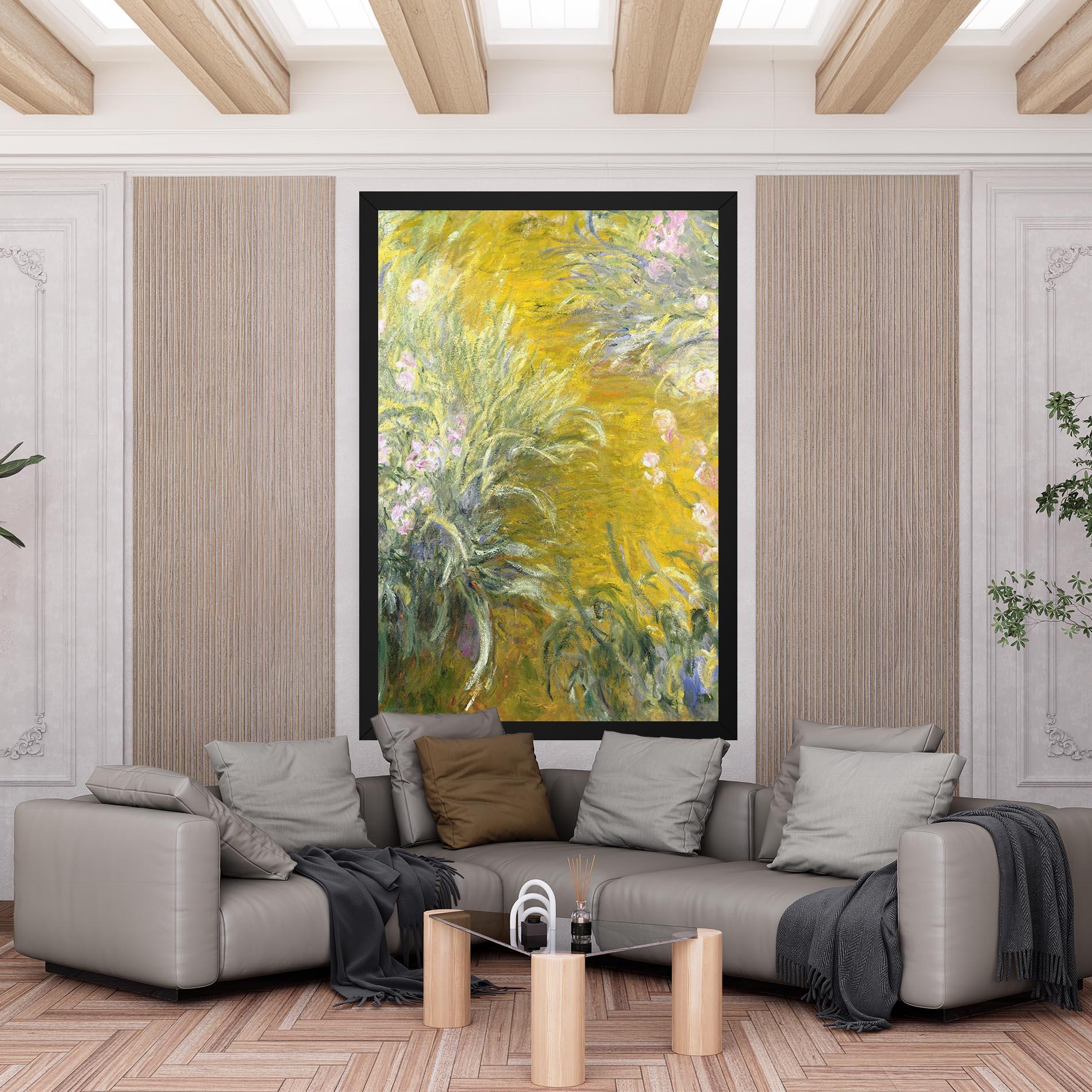 Obraz na Płótnie Path Through The Irises mockup 6