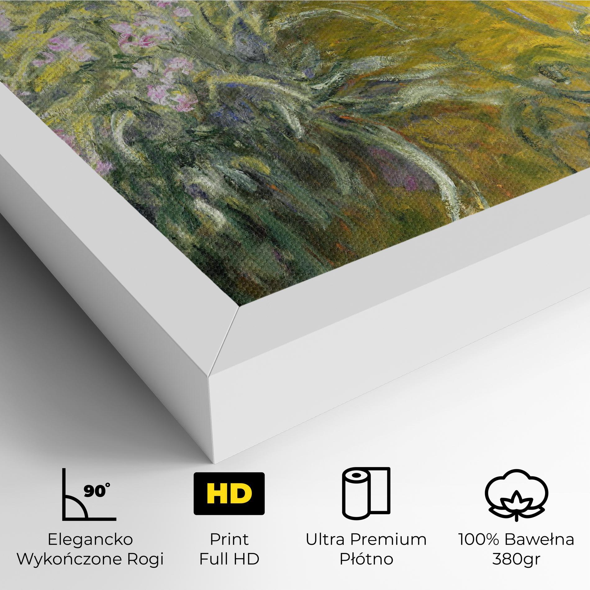 Obraz na Płótnie Path Through The Irises mockup 4