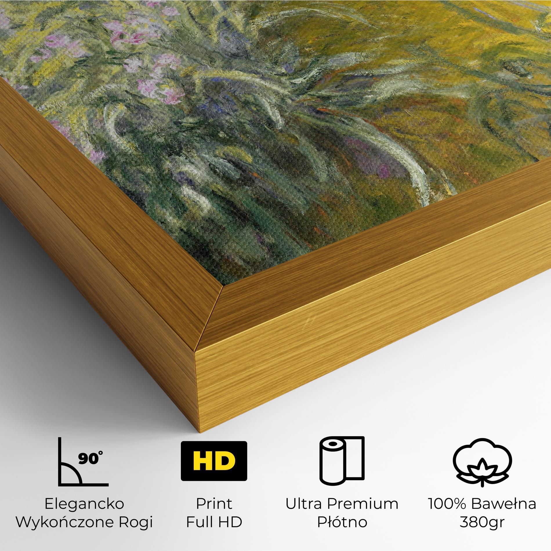 Obraz na Płótnie Path Through The Irises mockup 4