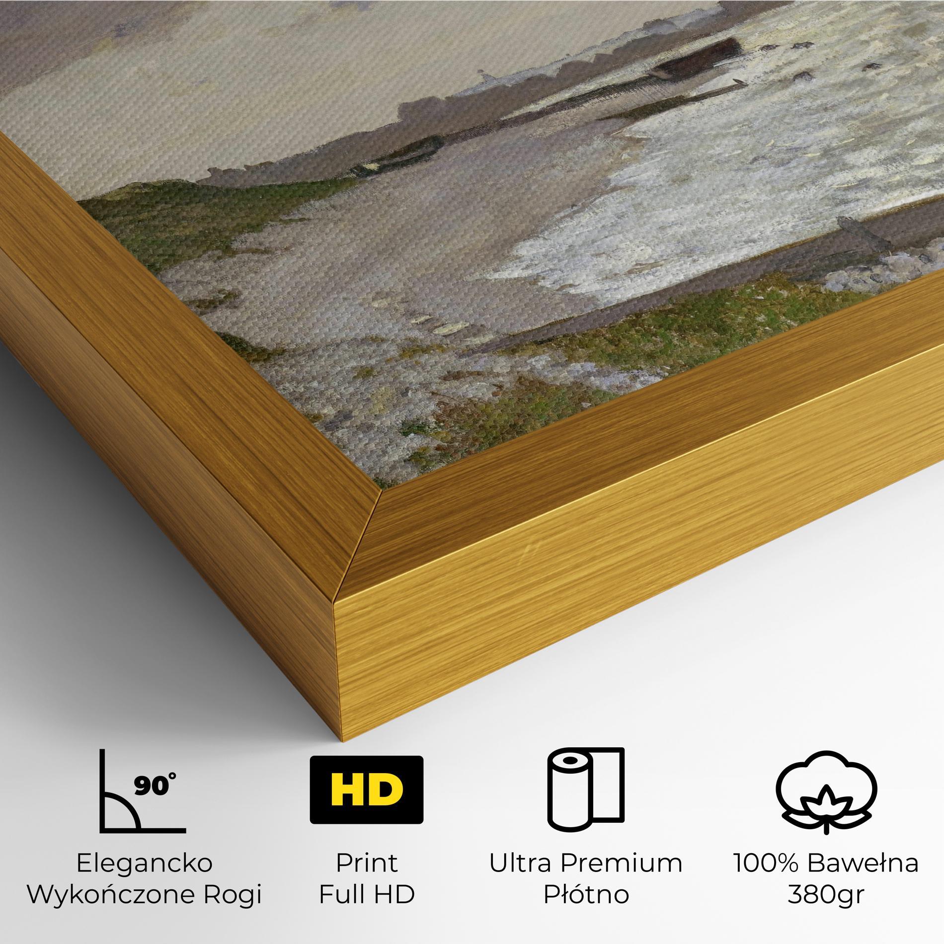 Obraz na Płótnie Seashore At Sainte Adresse mockup 4