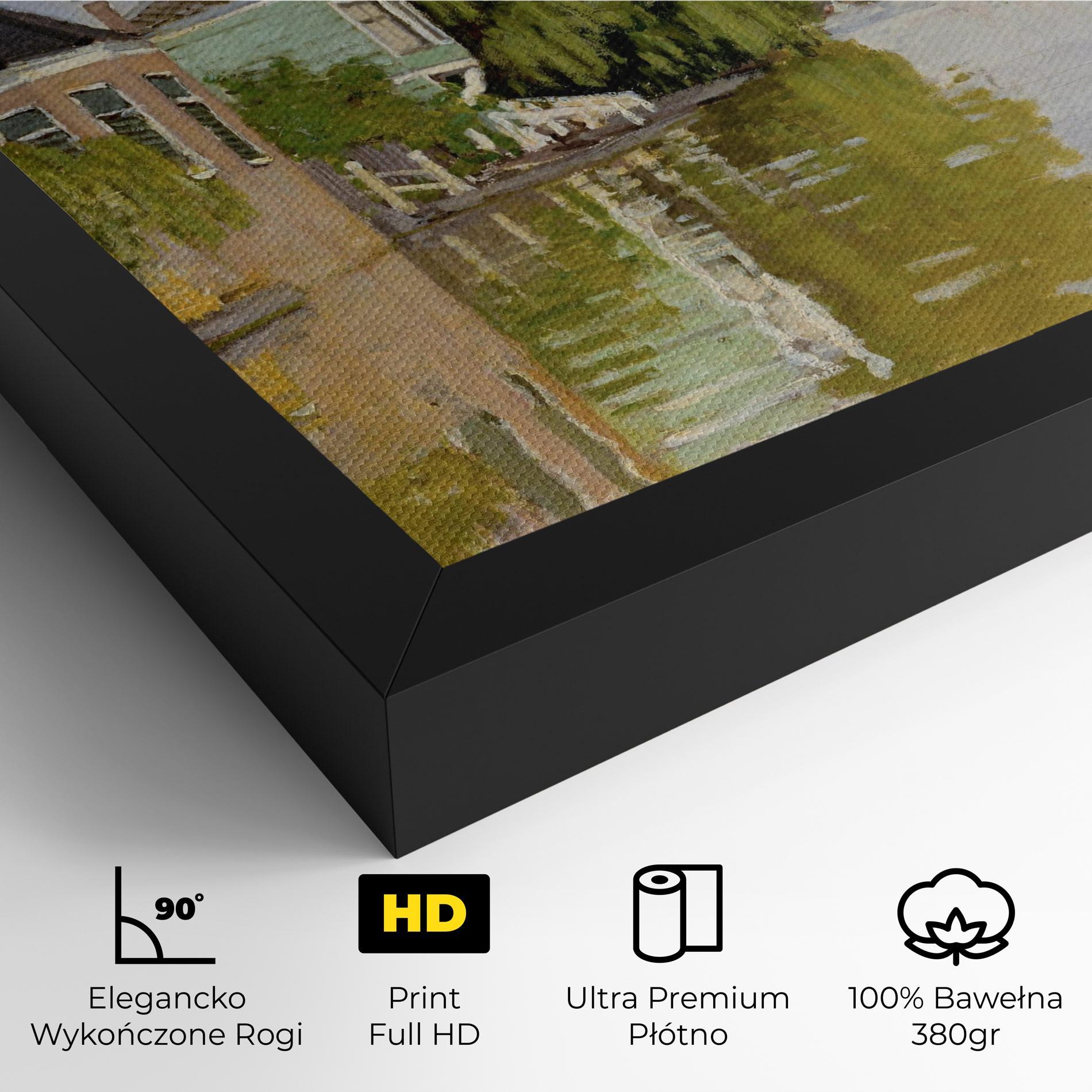 Obraz na Płótnie Houses On The Achterzaan mockup 4