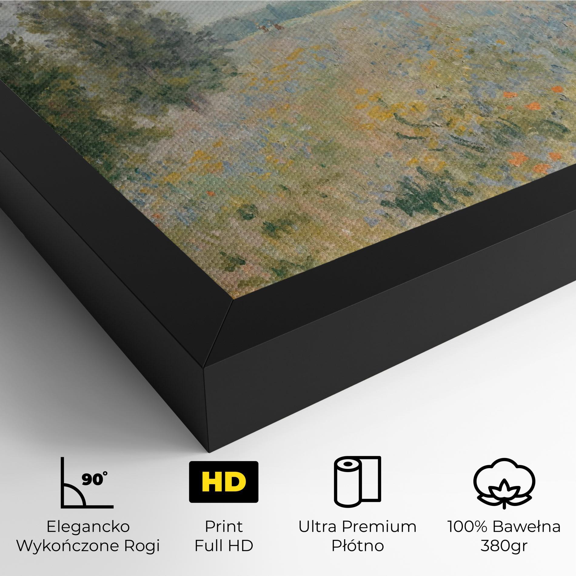 Obraz na Płótnie Monet's Landscape Background mockup 4