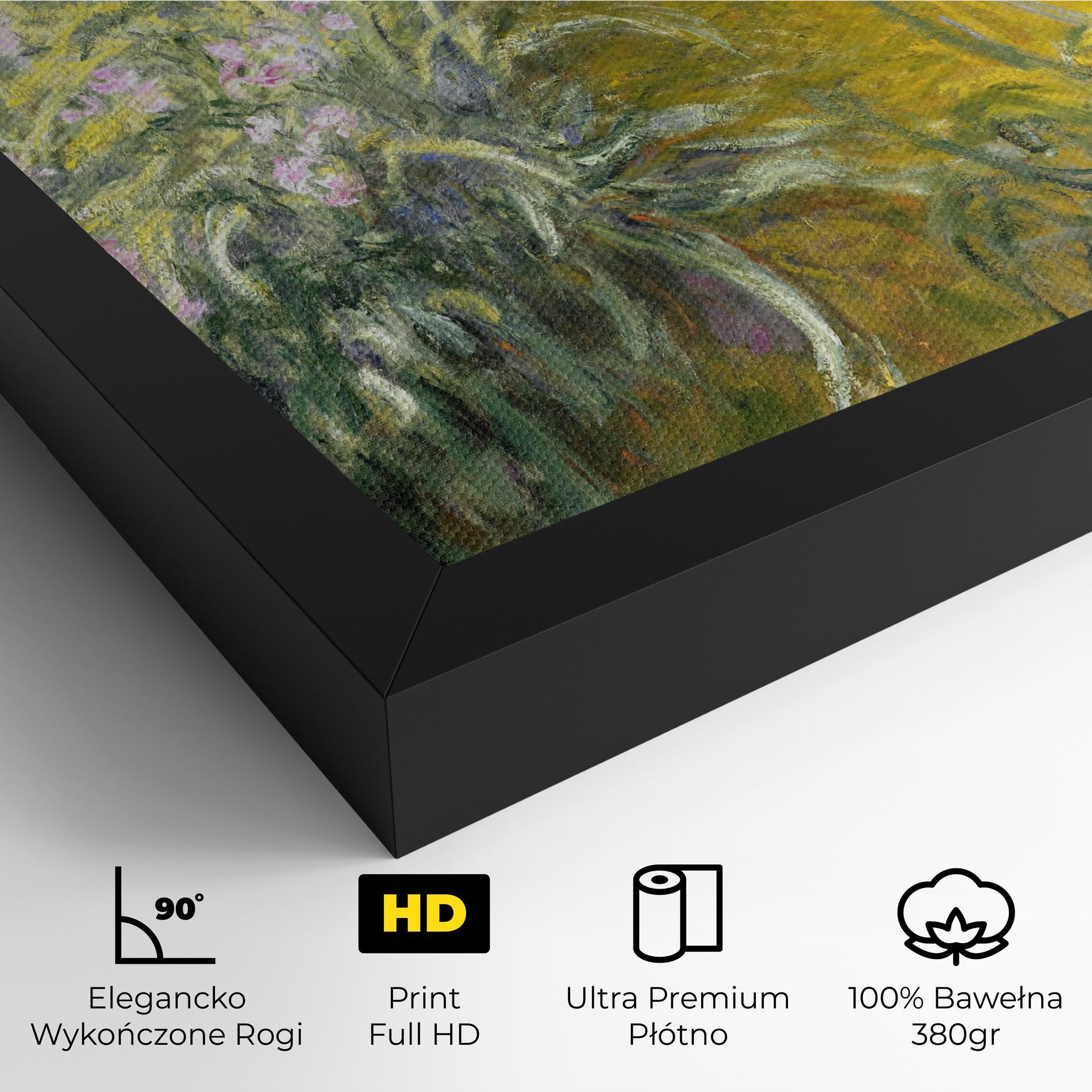 Obraz na Płótnie Path Through The Irises mockup 4