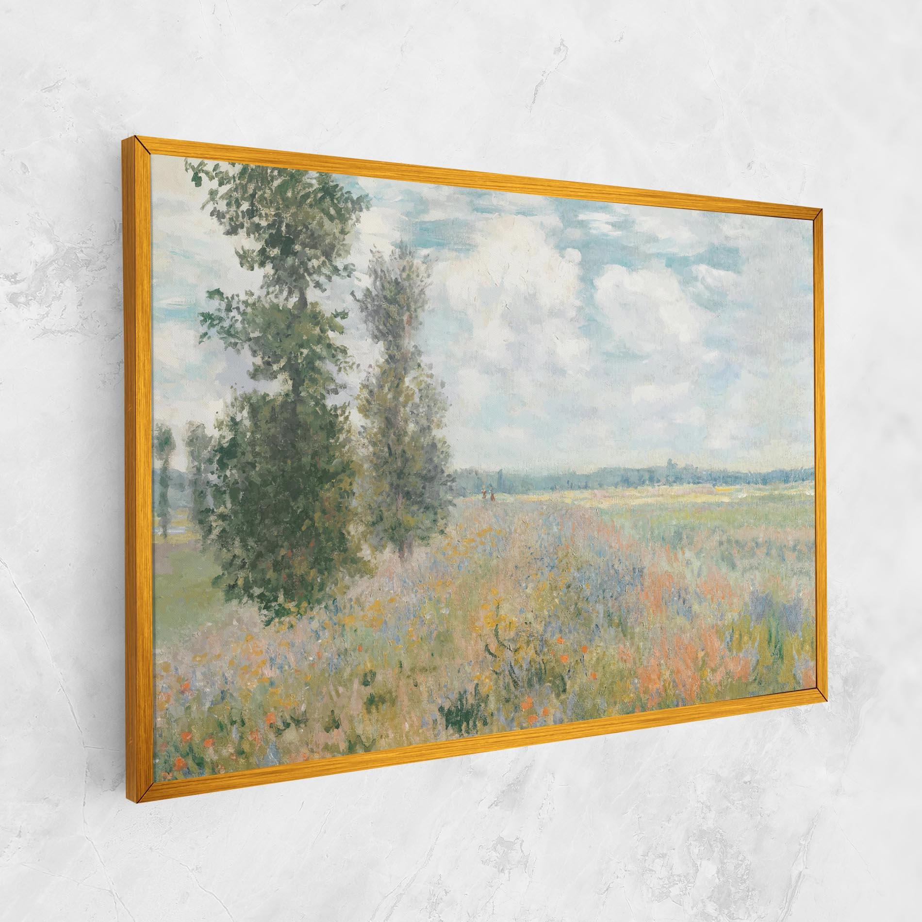 Obraz na Płótnie Monet's Landscape Background mockup 1