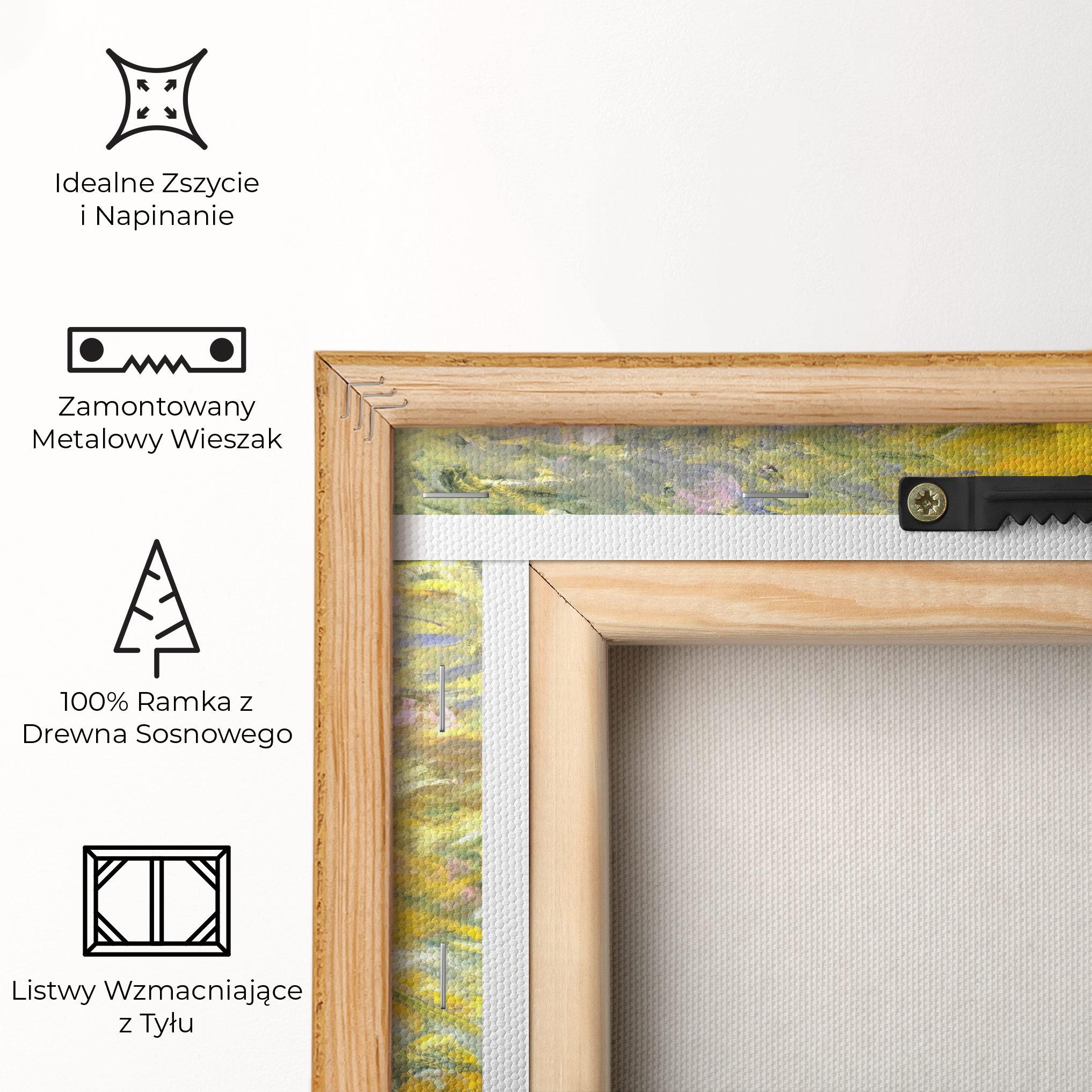 Obraz na Płótnie Path Through The Irises mockup 5