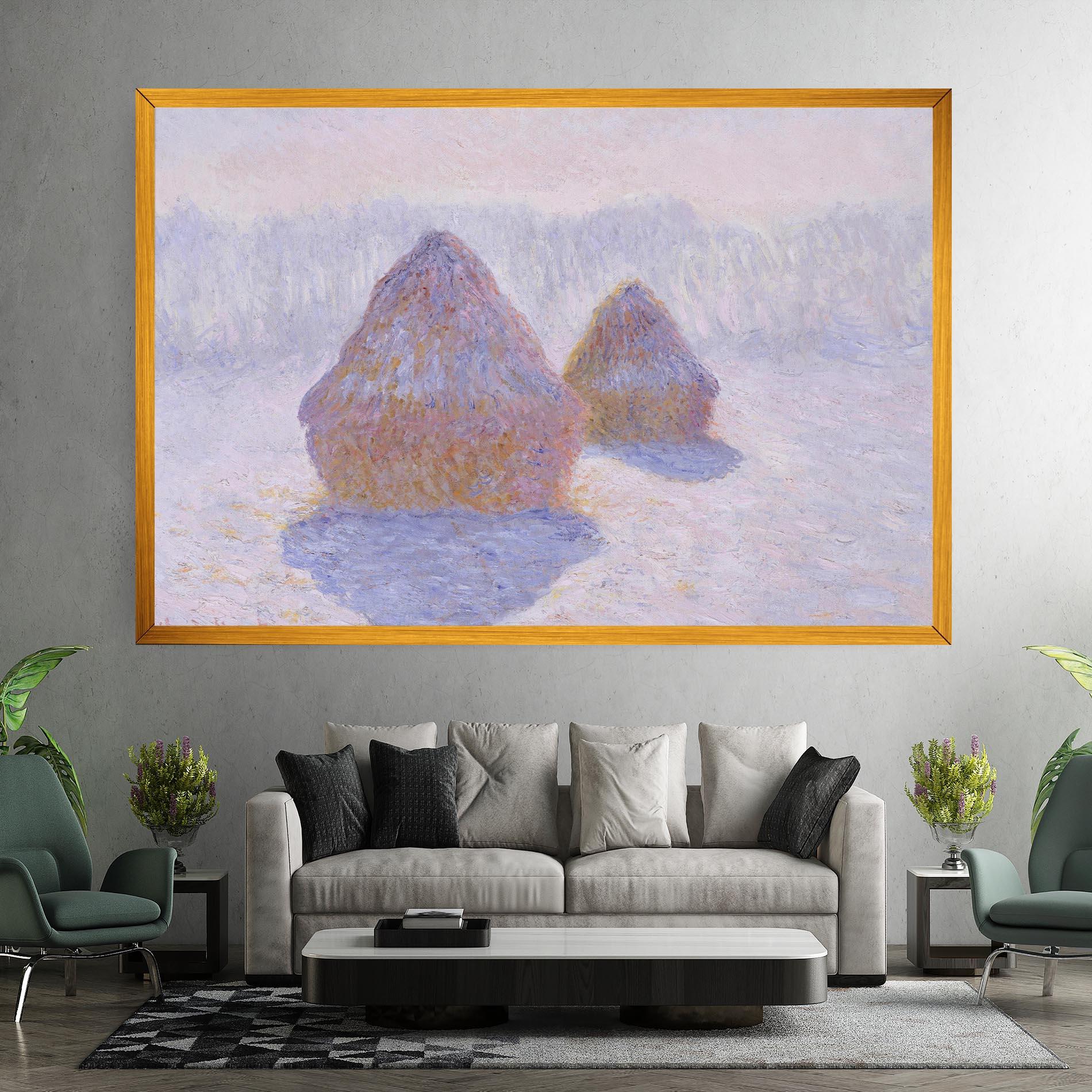 Obraz na Płótnie Haystacks mockup 7