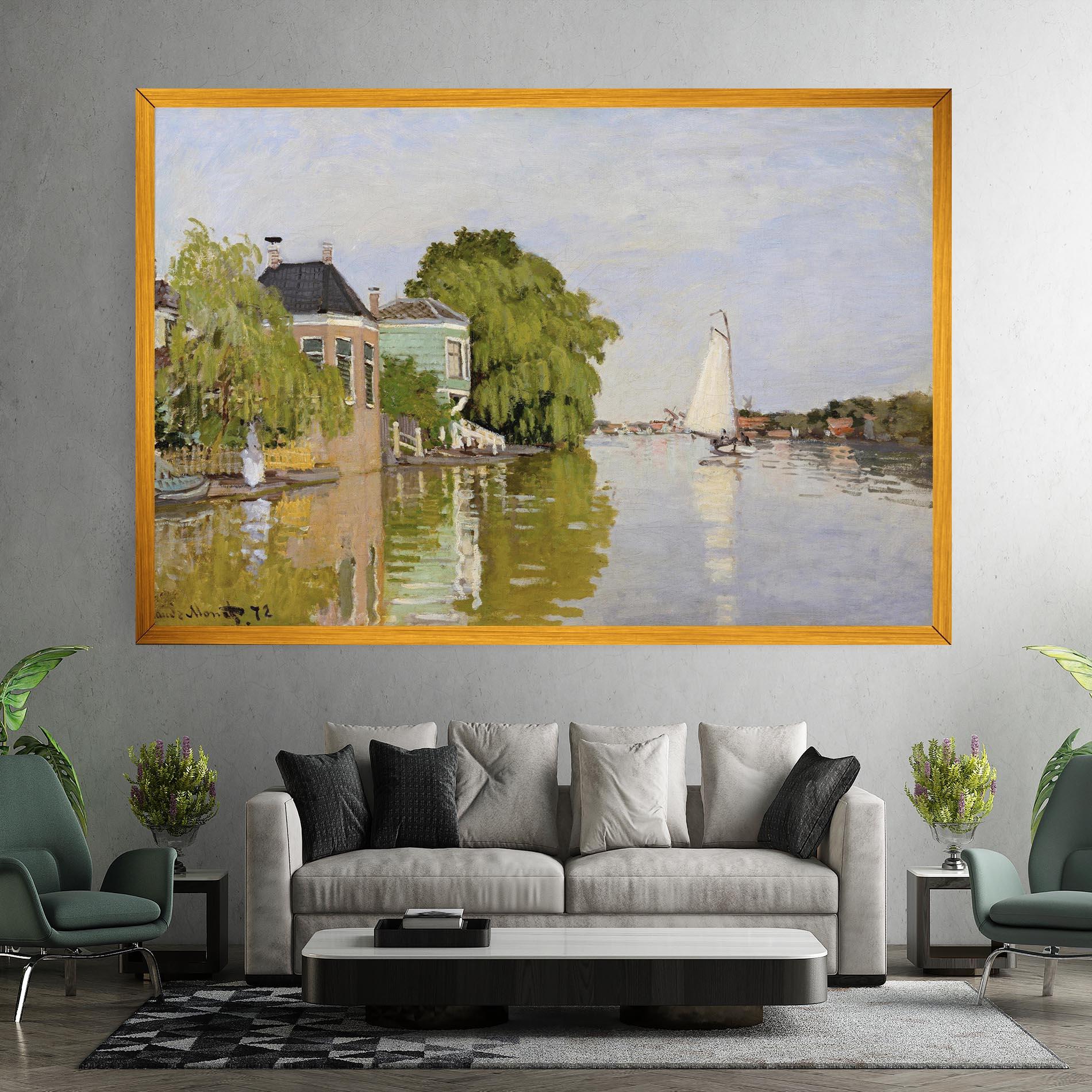 Obraz na Płótnie Houses On The Achterzaan mockup 7