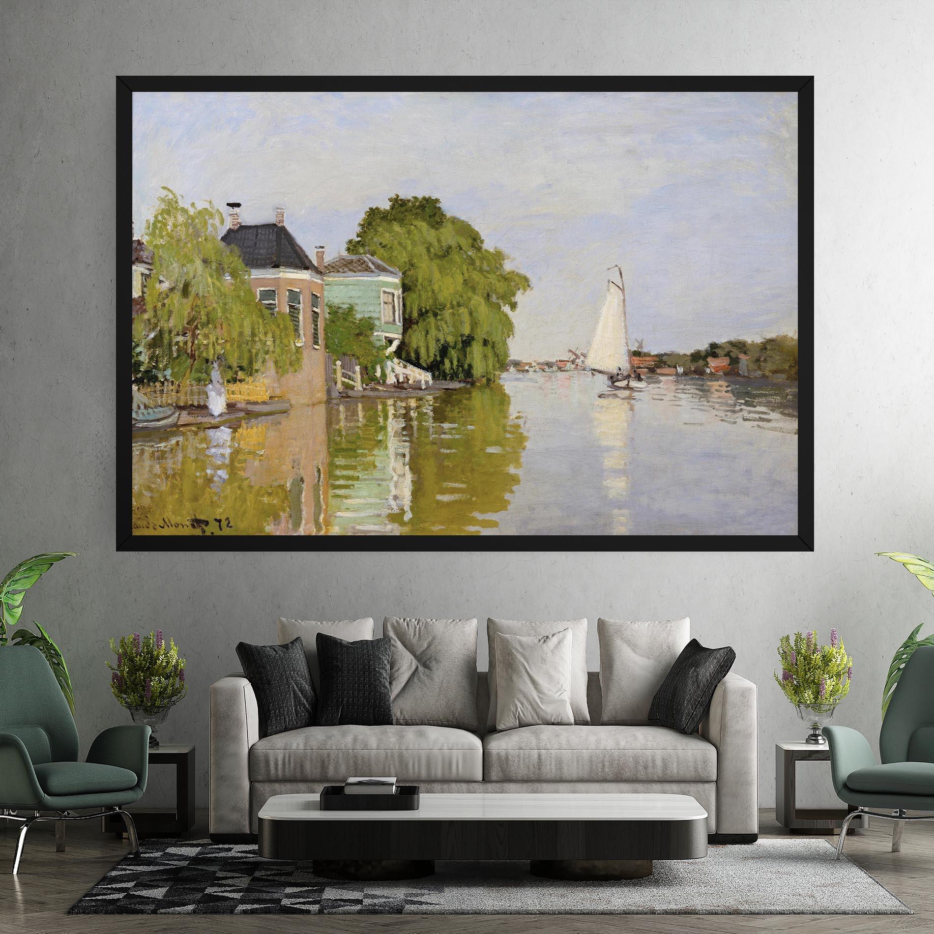 Obraz na Płótnie Houses On The Achterzaan mockup 7