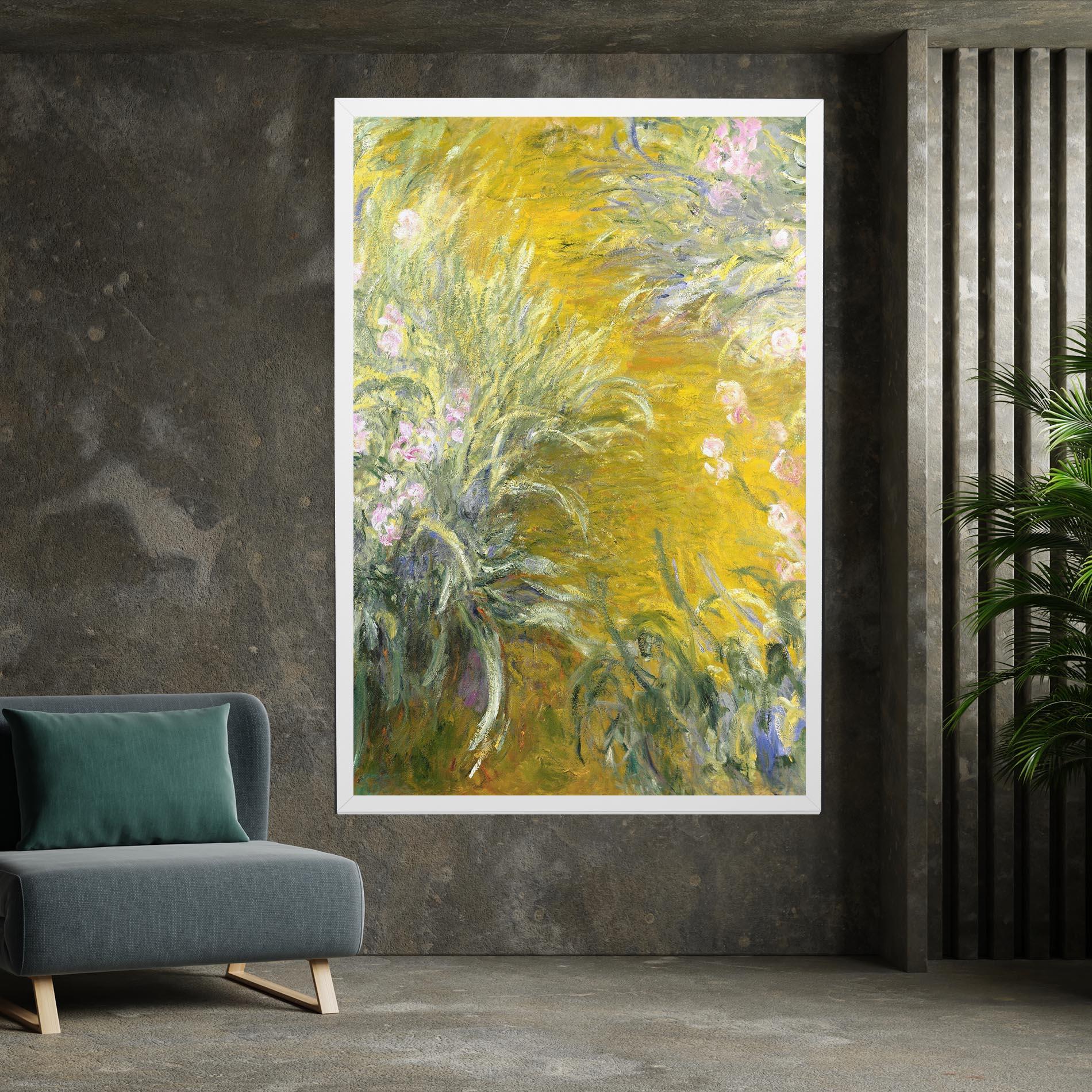 Obraz na Płótnie Path Through The Irises mockup 7