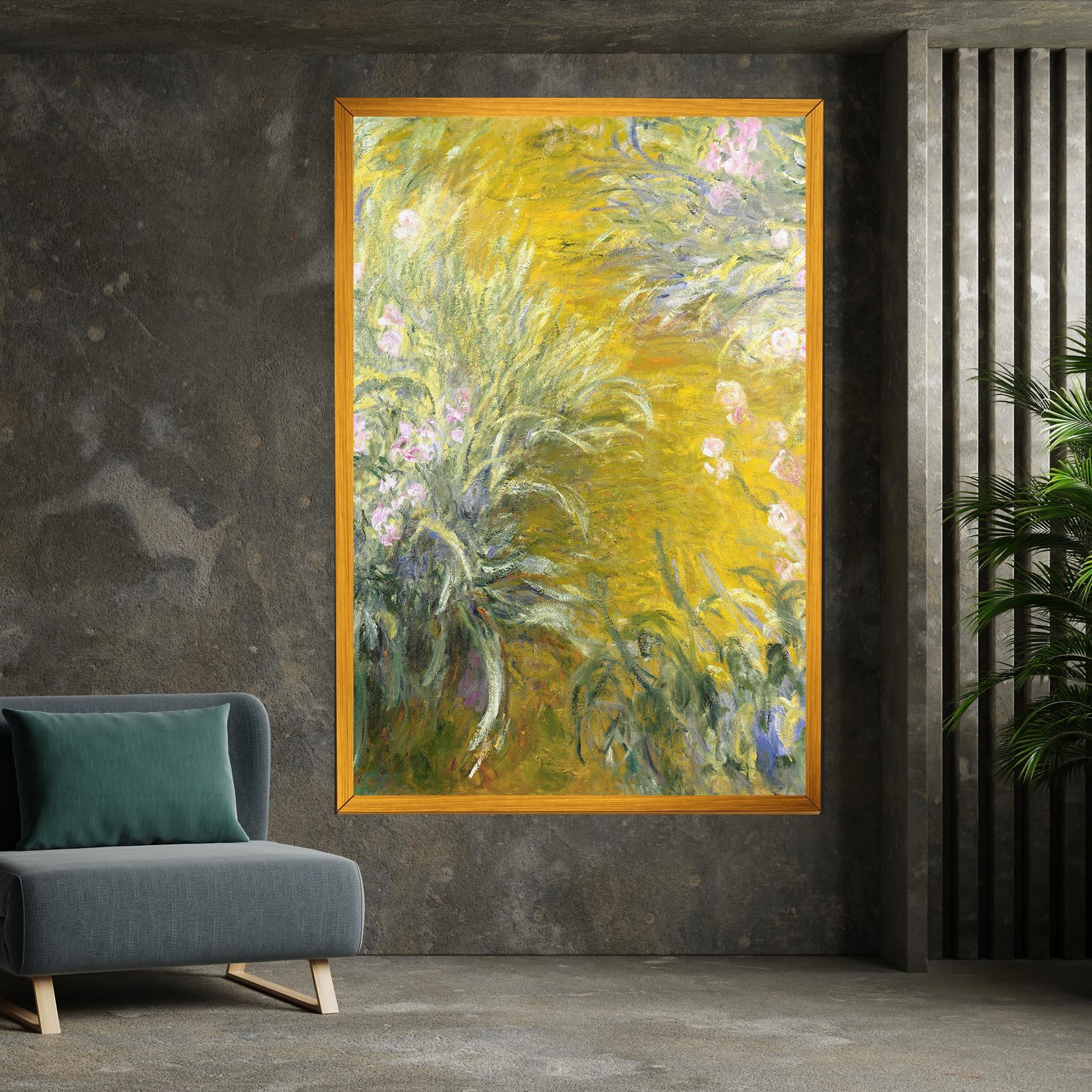 Obraz na Płótnie Path Through The Irises mockup 7