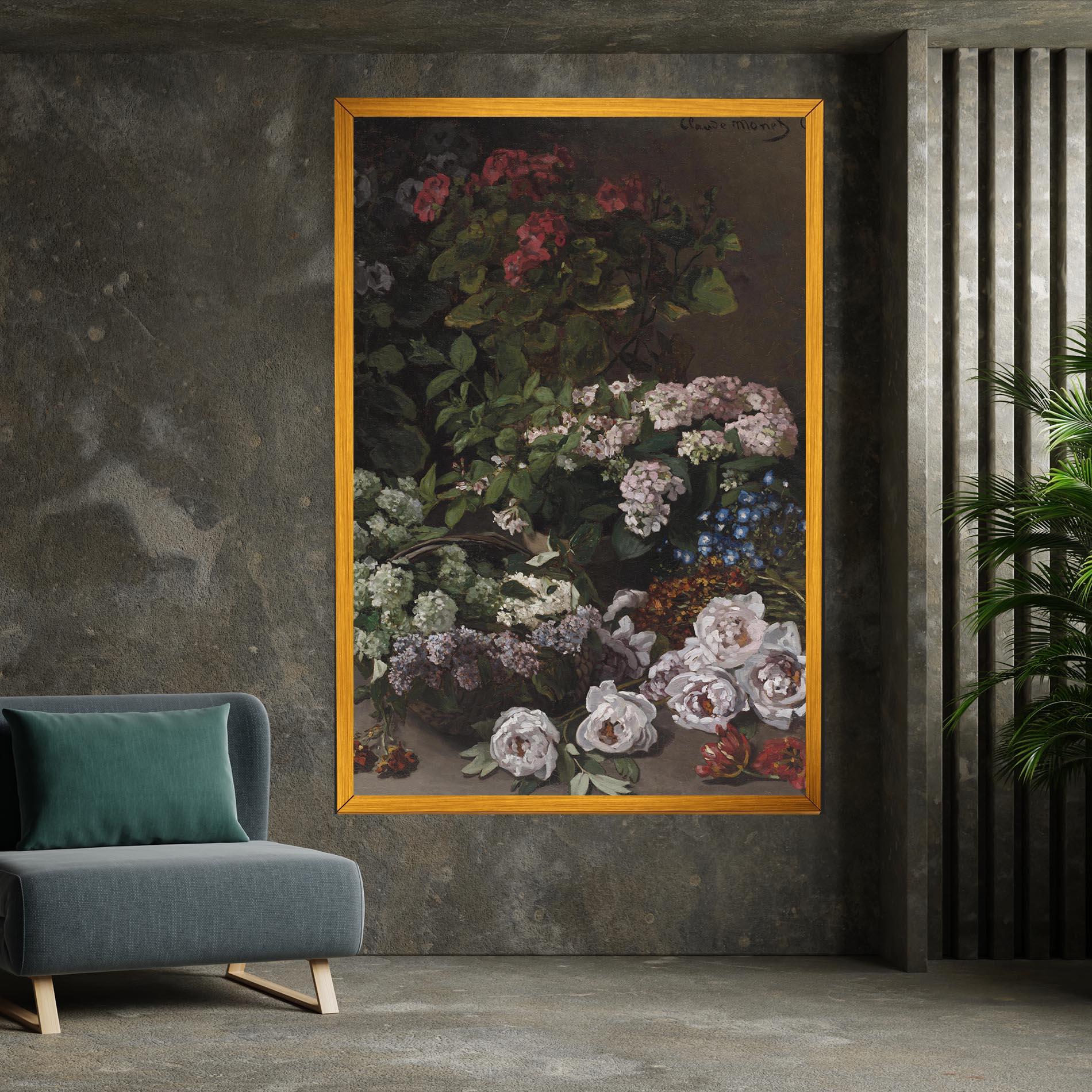 Obraz na Płótnie Spring Flowers Monet mockup 7