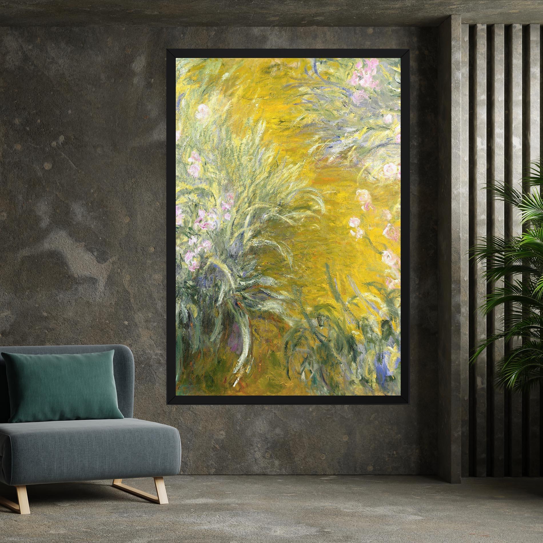 Obraz na Płótnie Path Through The Irises mockup 7