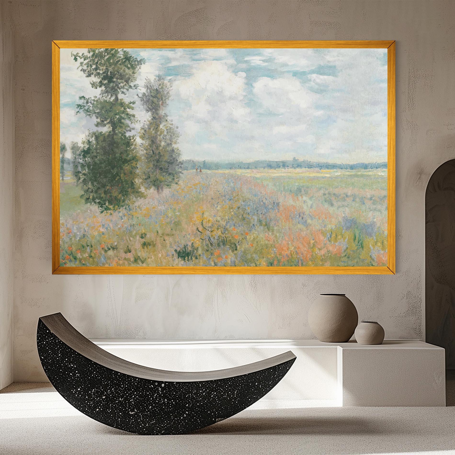 Obraz na Płótnie Monet's Landscape Background mockup 8