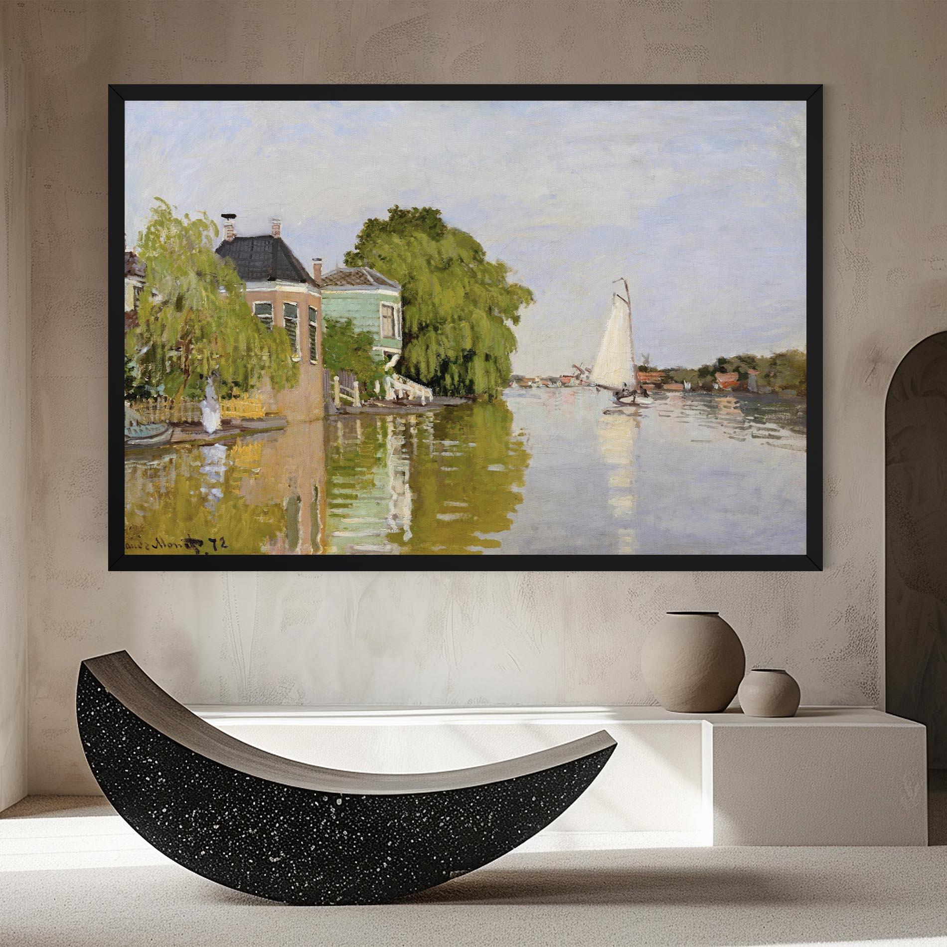 Obraz na Płótnie Houses On The Achterzaan mockup 8