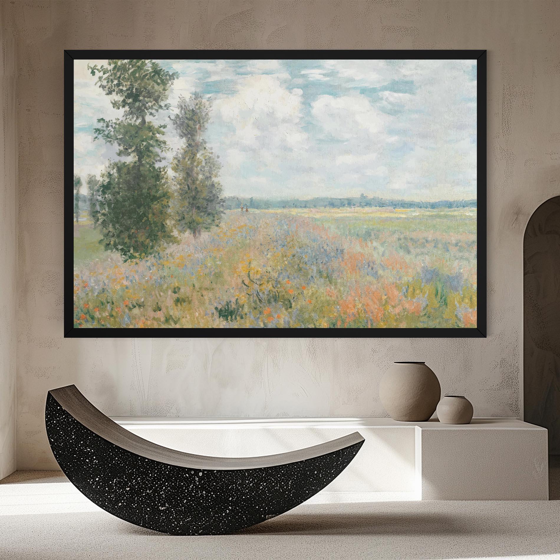 Obraz na Płótnie Monet's Landscape Background mockup 8