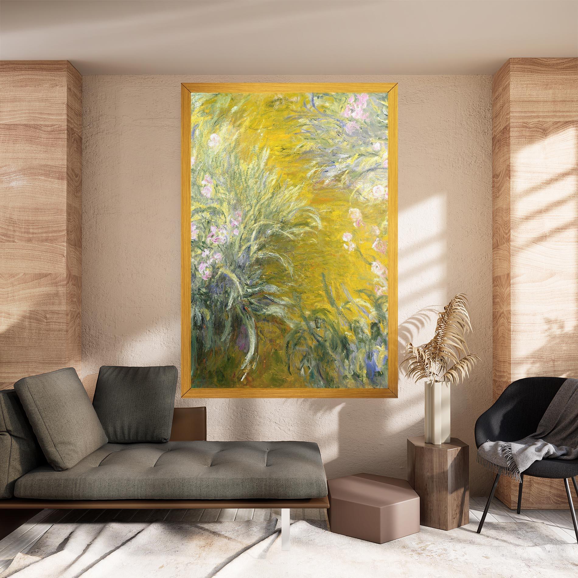 Obraz na Płótnie Path Through The Irises mockup 8