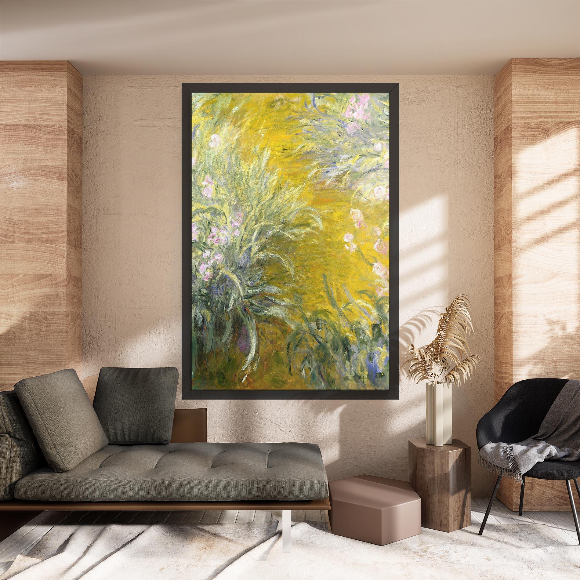 Obraz na Płótnie Path Through The Irises mockup 8