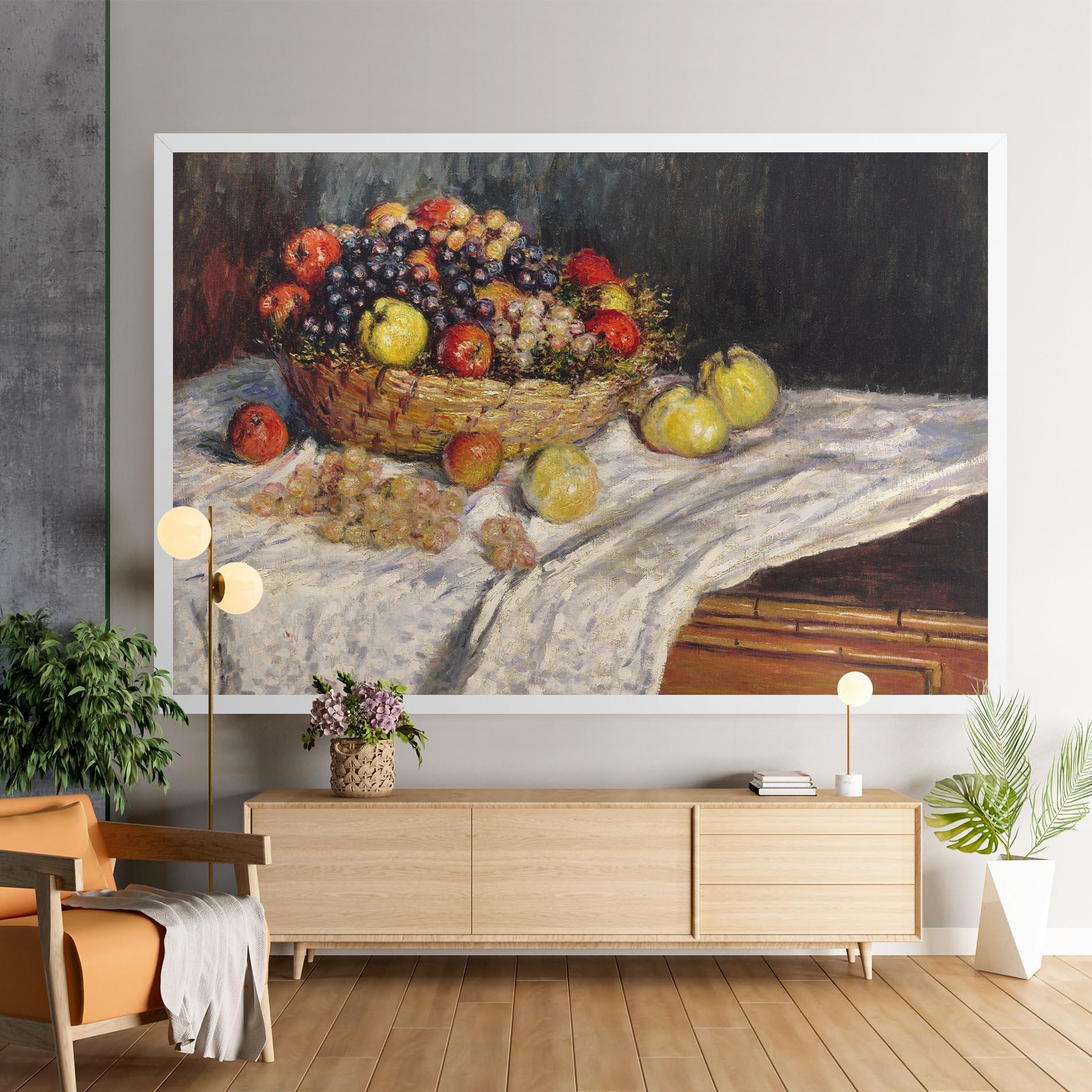 Obraz na Płótnie Apples And Grapes mockup 9