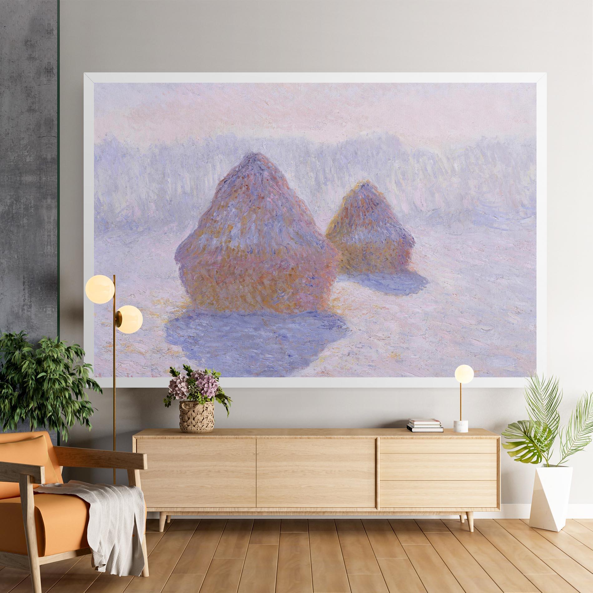 Obraz na Płótnie Haystacks mockup 9