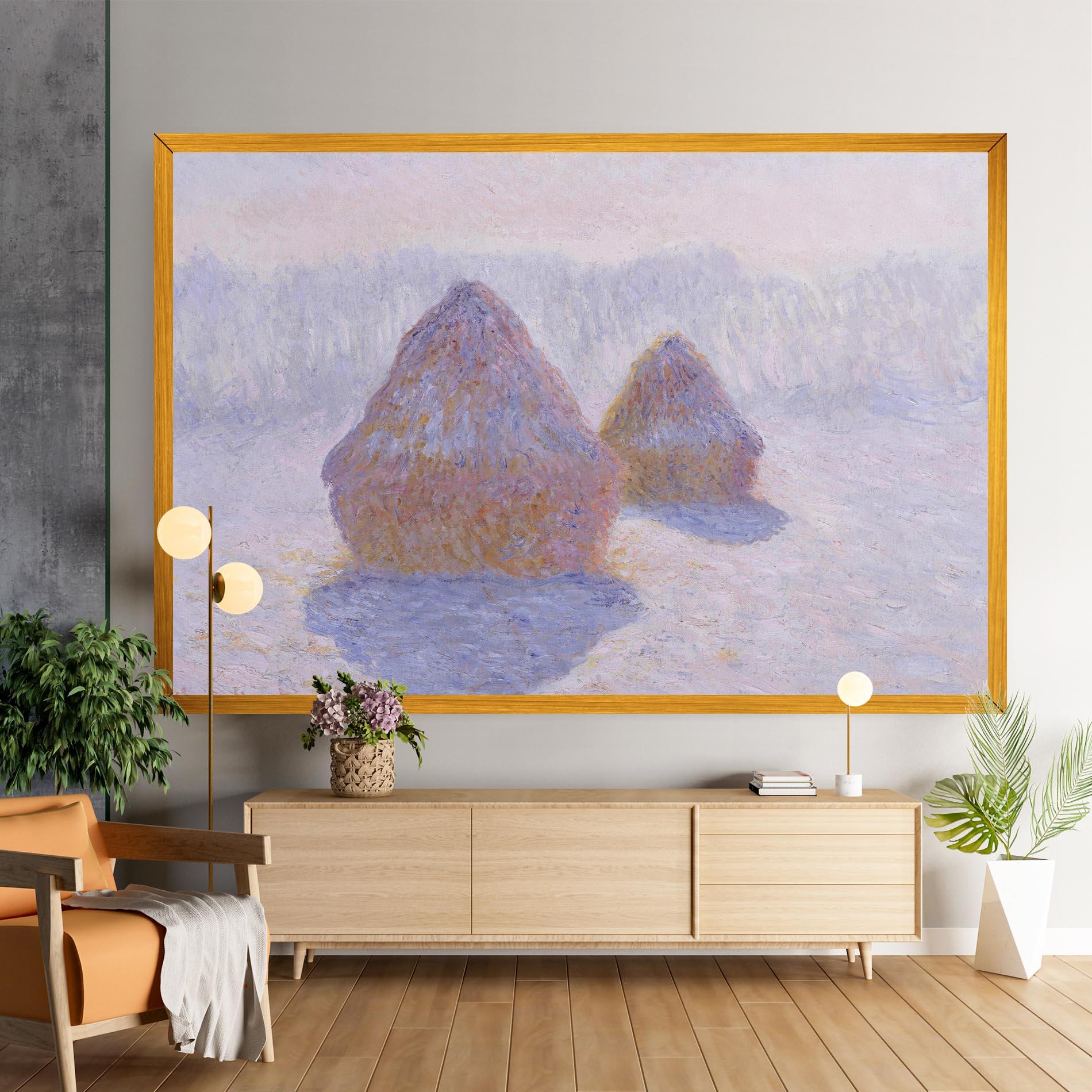 Obraz na Płótnie Haystacks mockup 9