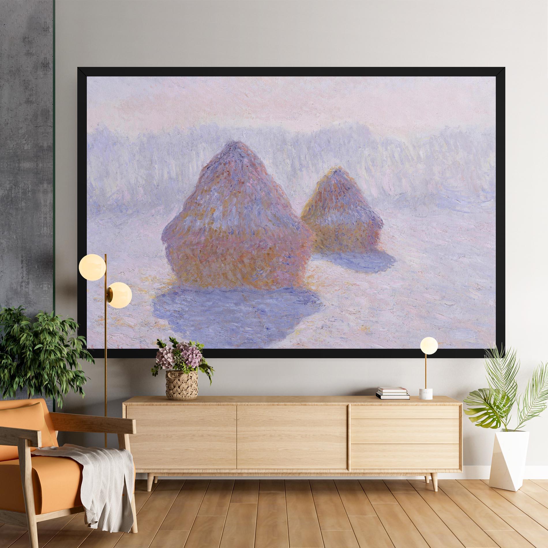 Obraz na Płótnie Haystacks mockup 9