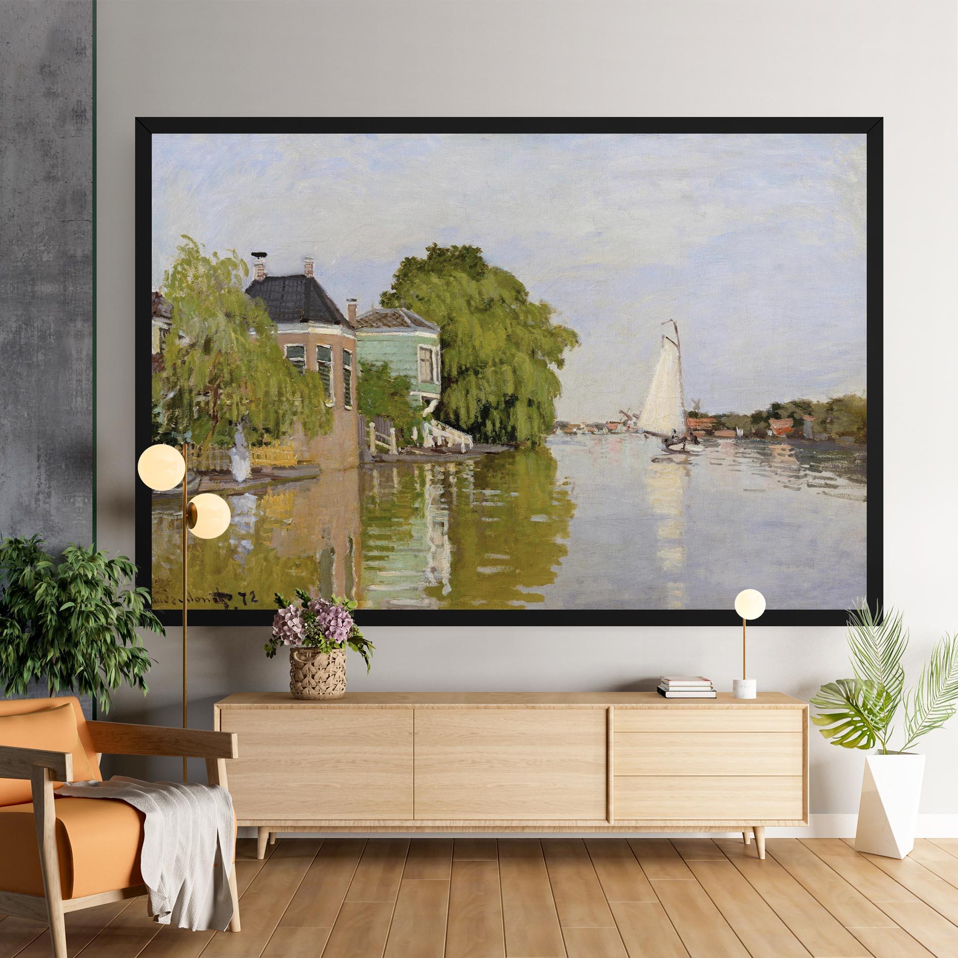 Obraz na Płótnie Houses On The Achterzaan mockup 9