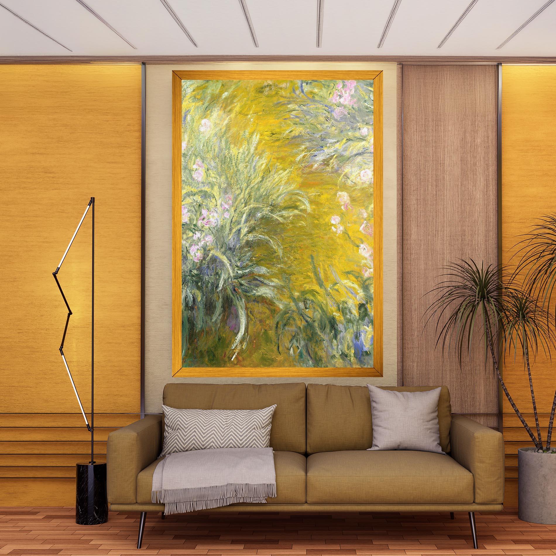 Obraz na Płótnie Path Through The Irises mockup 9