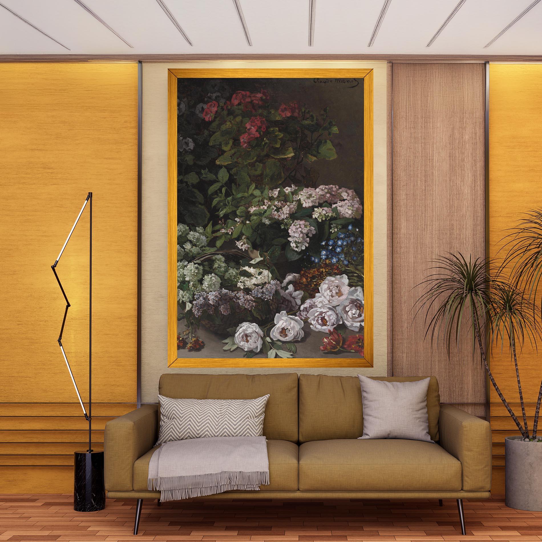 Obraz na Płótnie Spring Flowers Monet mockup 9