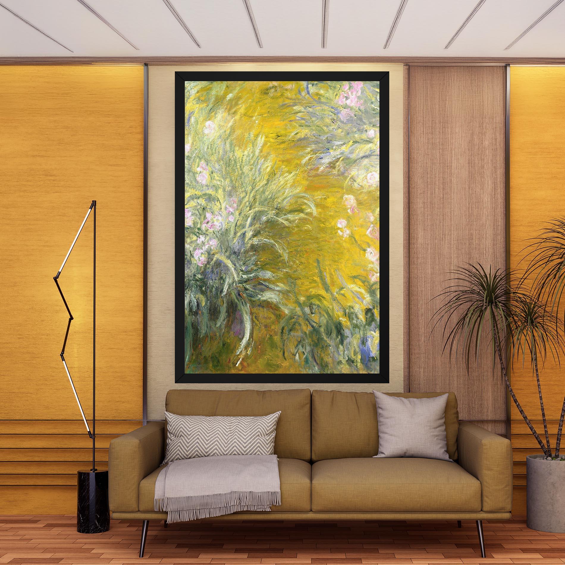 Obraz na Płótnie Path Through The Irises mockup 9