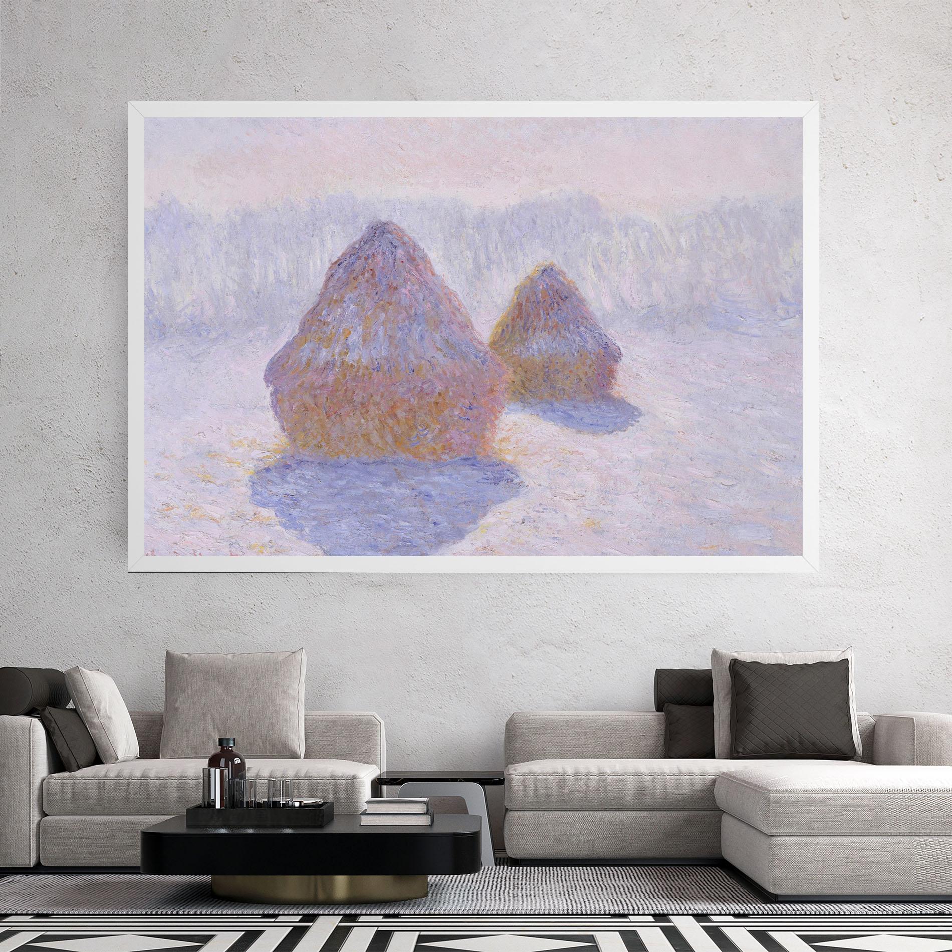 Obraz na Płótnie Haystacks mockup 2