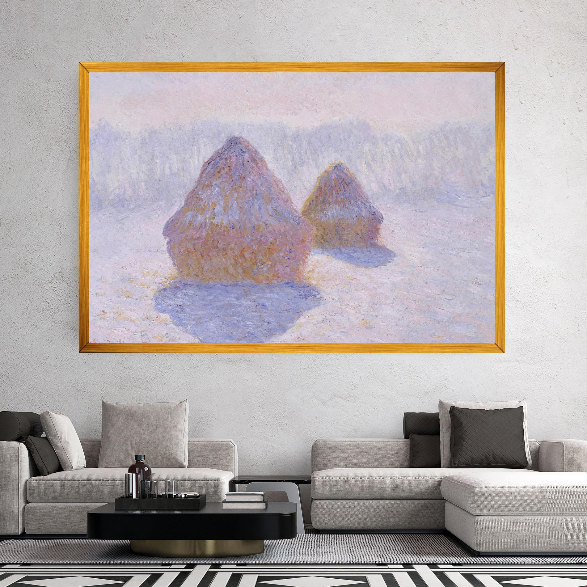 Obraz na Płótnie Haystacks mockup 2