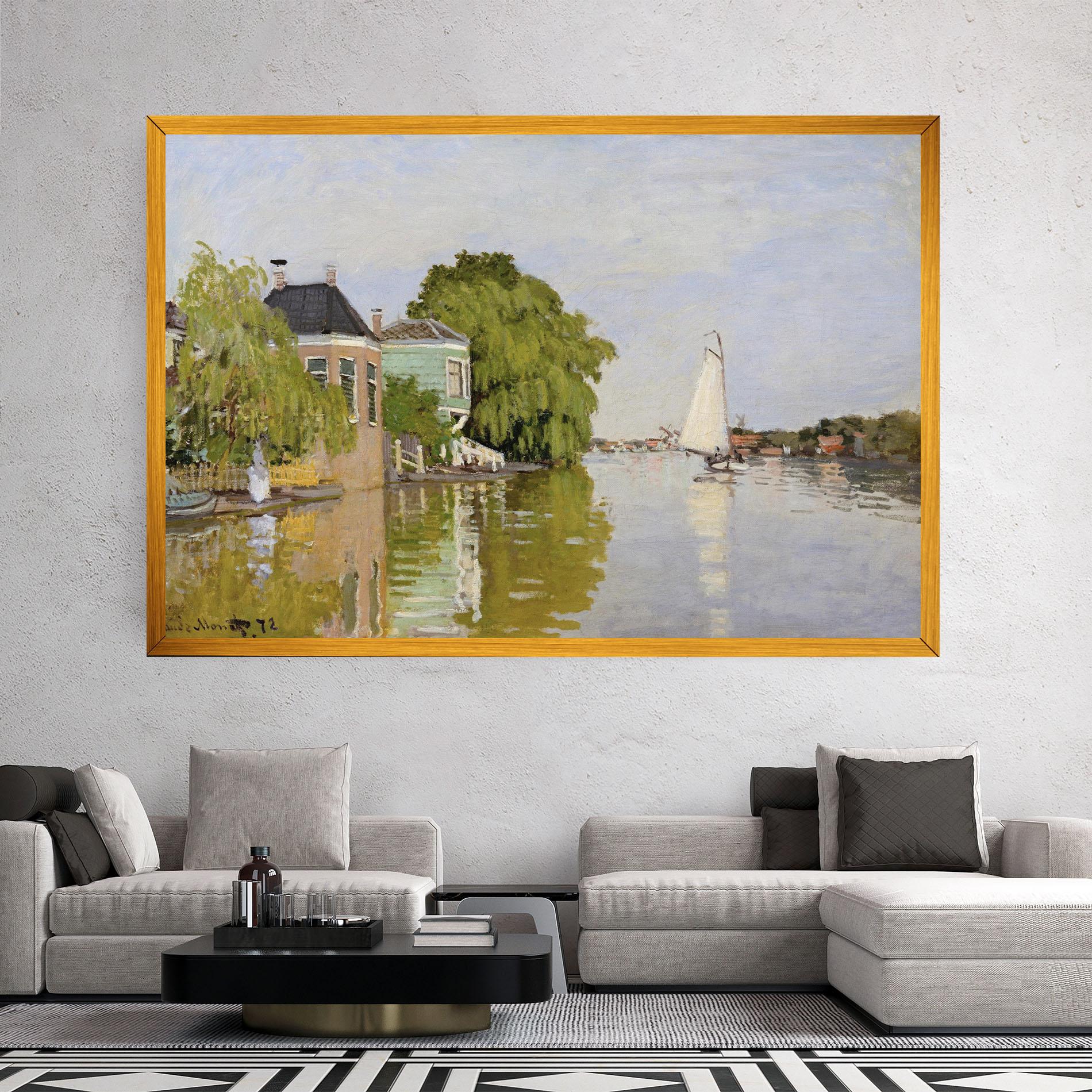 Obraz na Płótnie Houses On The Achterzaan mockup 2