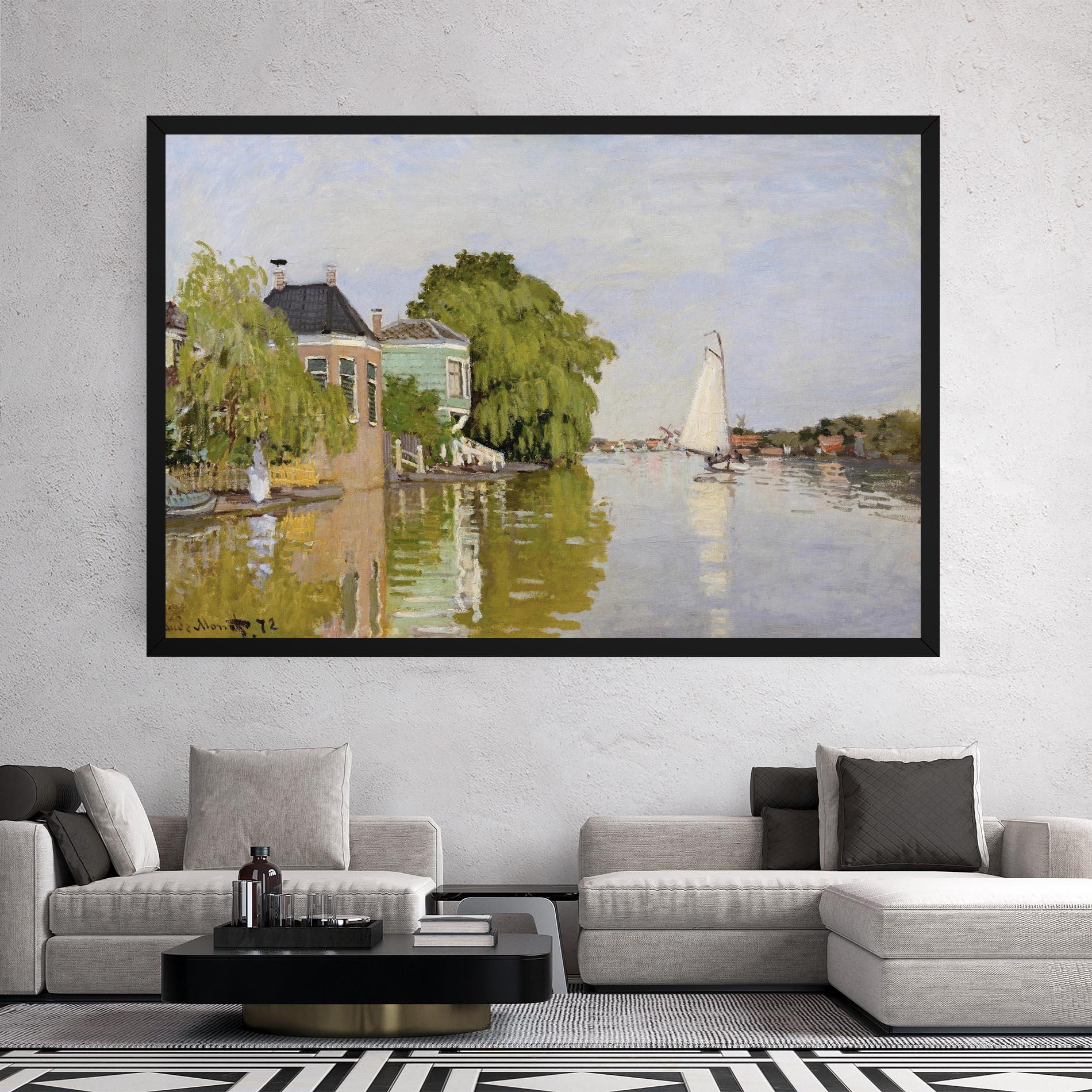 Obraz na Płótnie Houses On The Achterzaan mockup 2