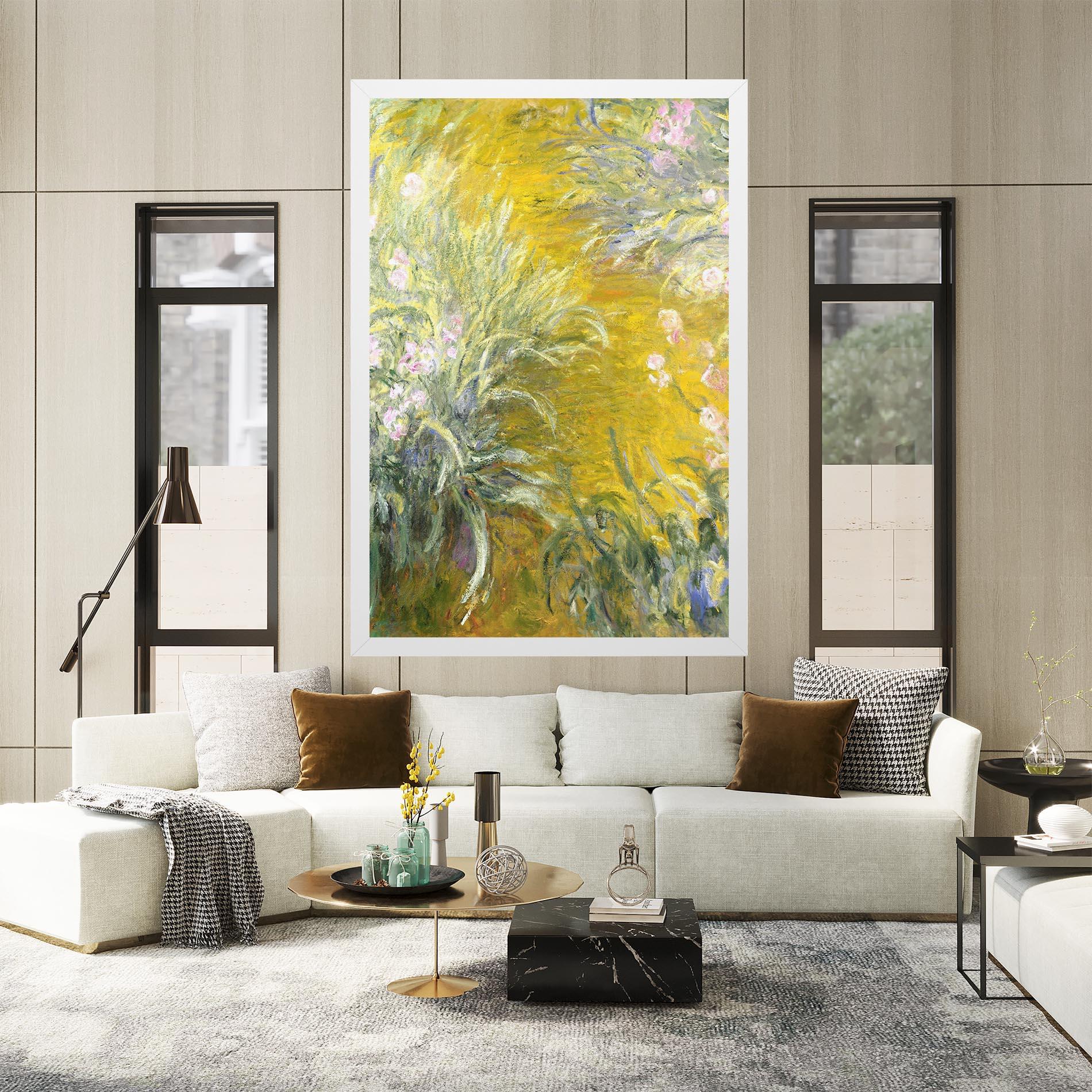 Obraz na Płótnie Path Through The Irises mockup 2