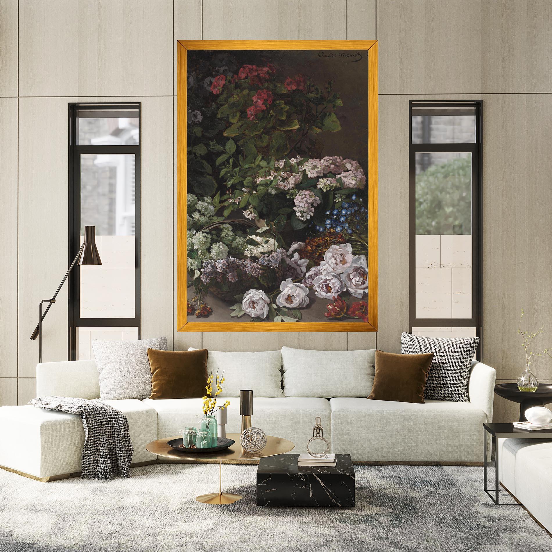 Obraz na Płótnie Spring Flowers Monet mockup 2