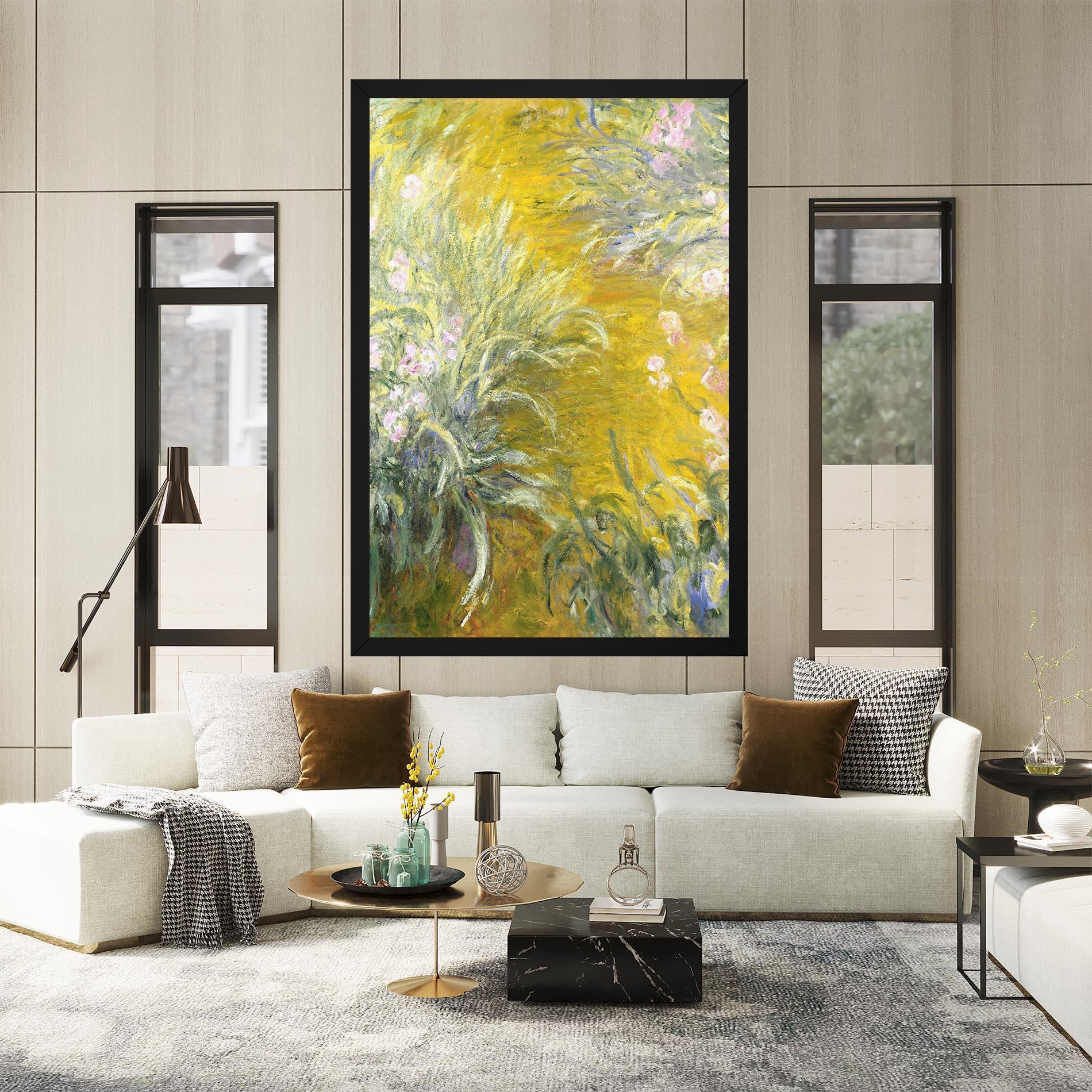 Obraz na Płótnie Path Through The Irises mockup 2