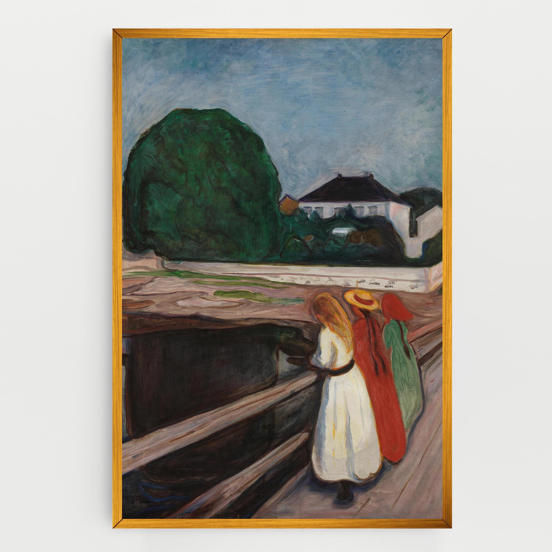 Obraz na Płótnie Girls On The Bridge mockup 0