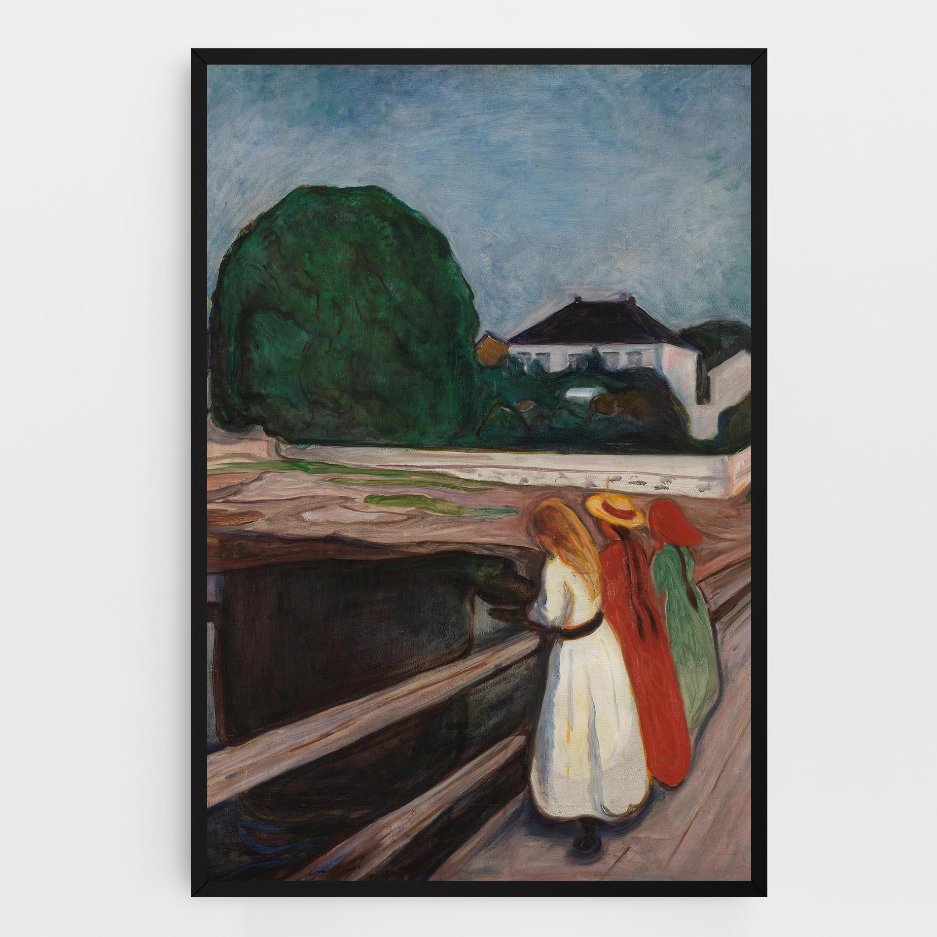 Obraz na Płótnie Girls On The Bridge mockup 0